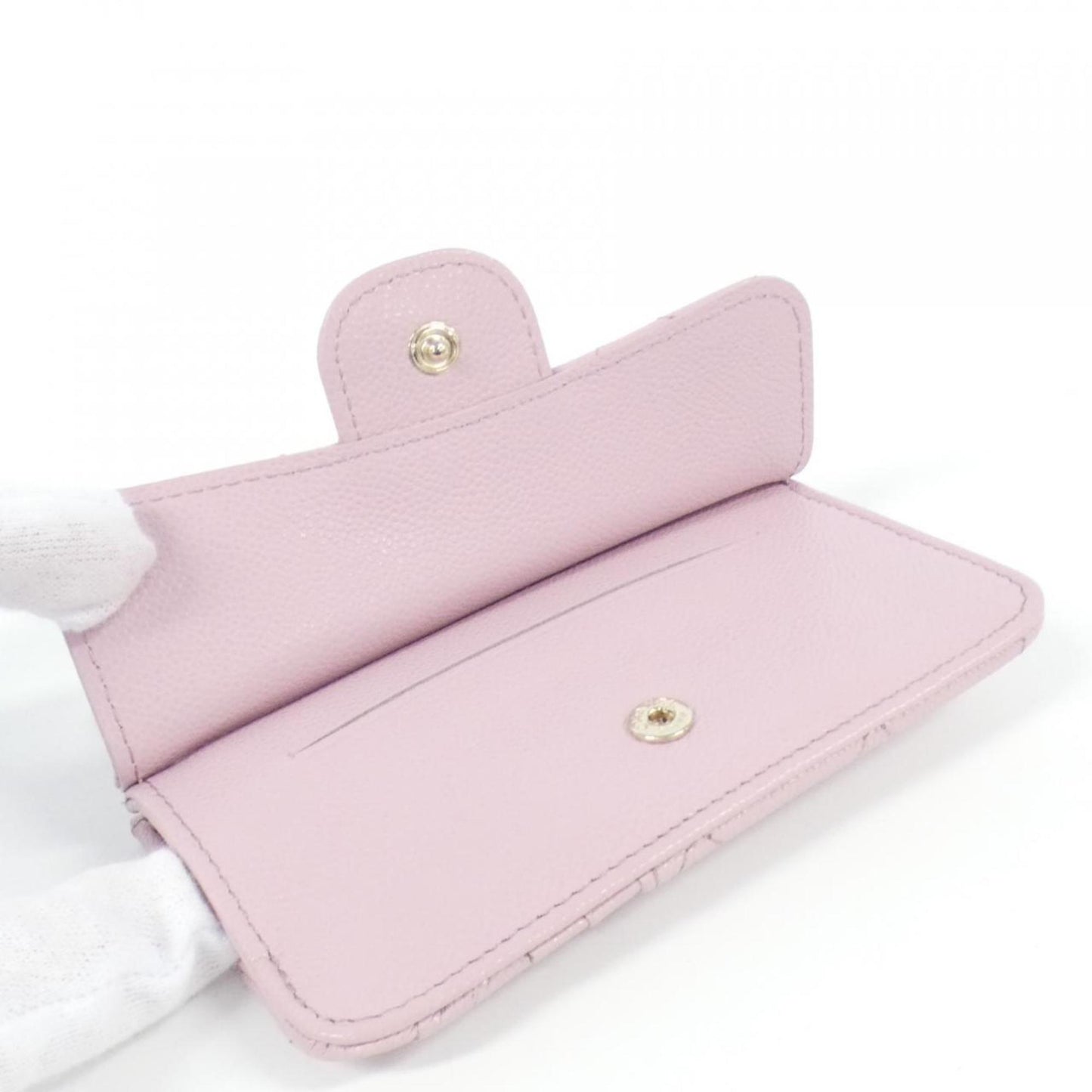 Chanel, Pink, Leather, wallet