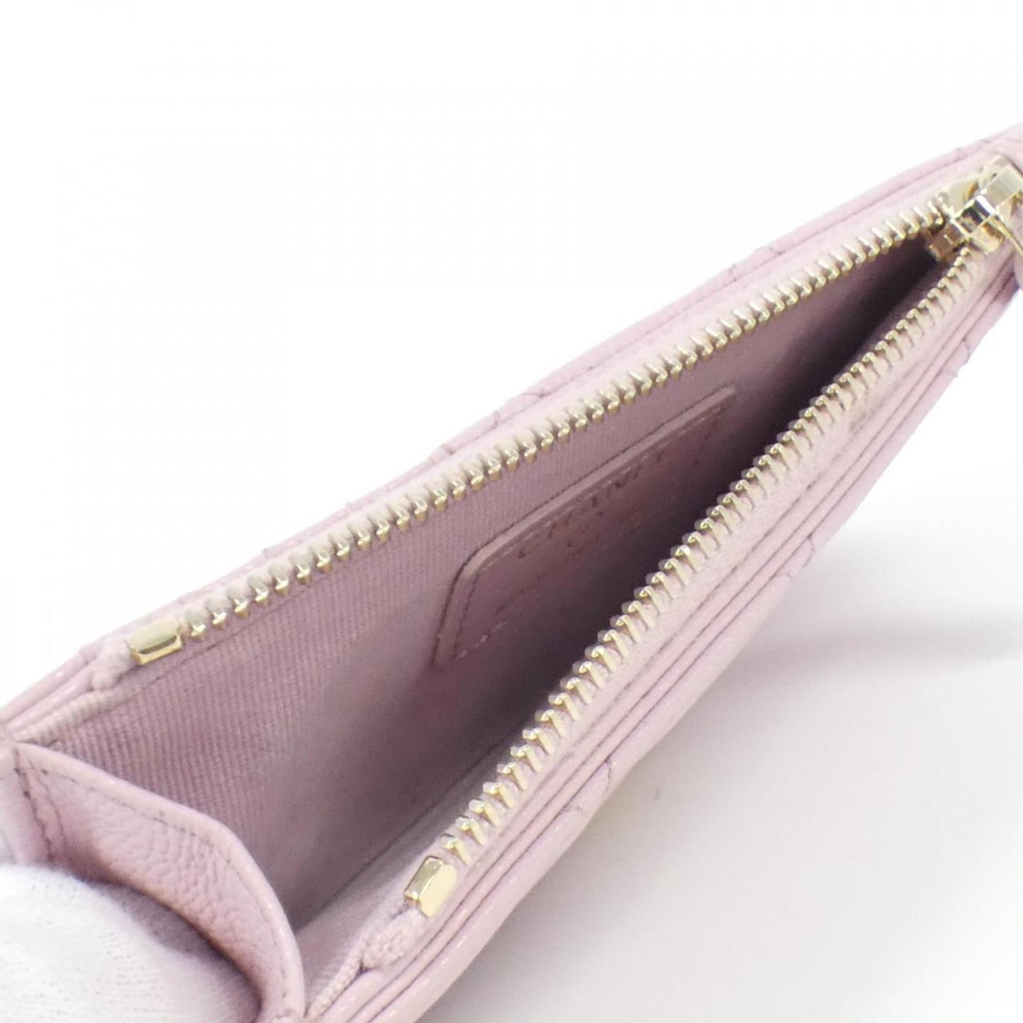 Chanel, Pink, Leather, wallet