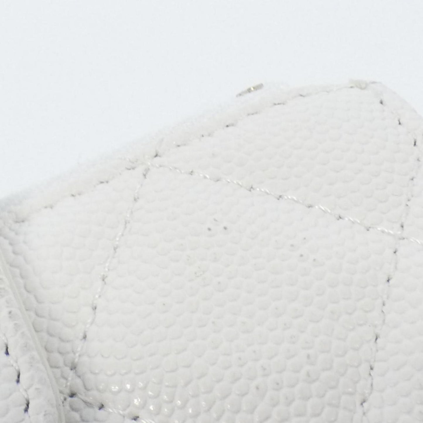 Chanel Timeless/classique, White, Leather, wallet