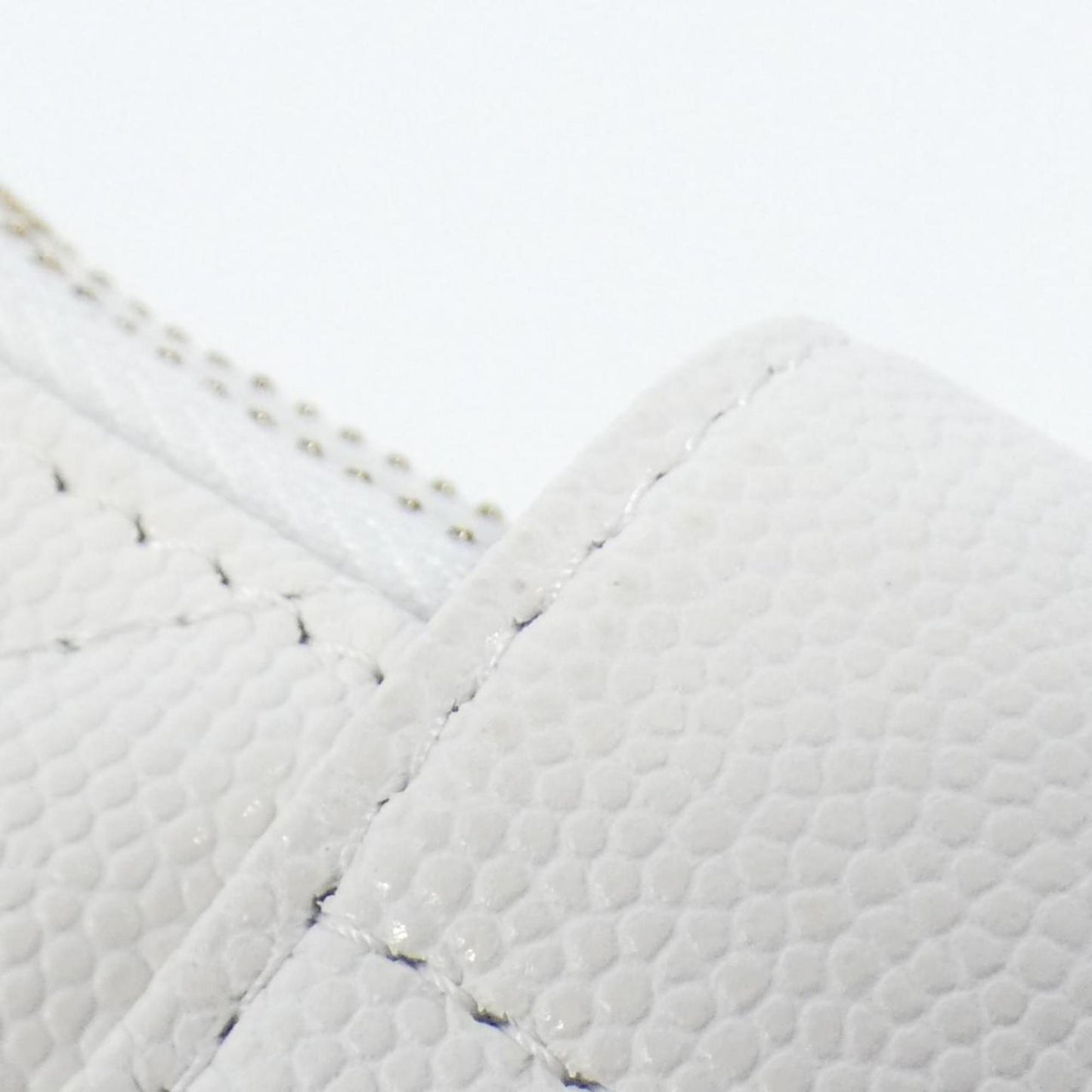 Chanel Timeless/classique, White, Leather, wallet