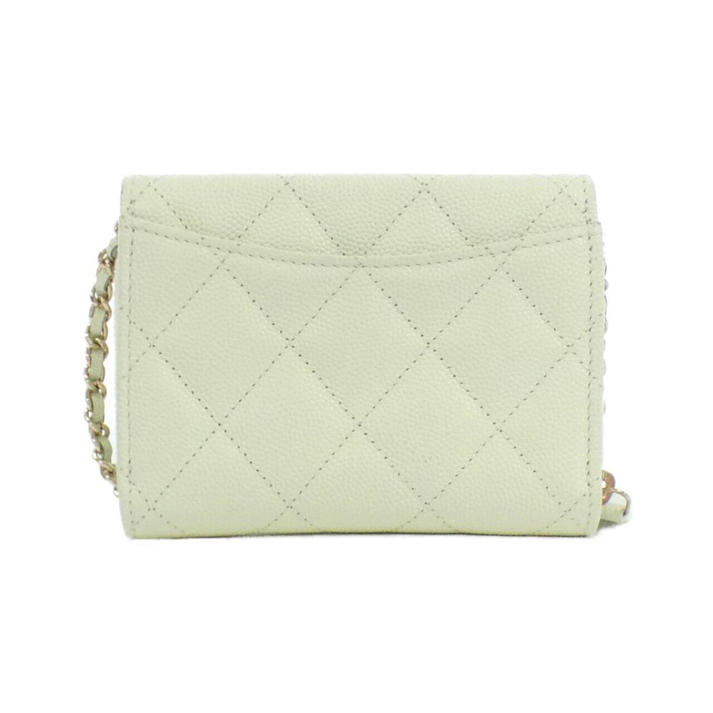 Chanel Timeless/classique, Green, Leather, clutch