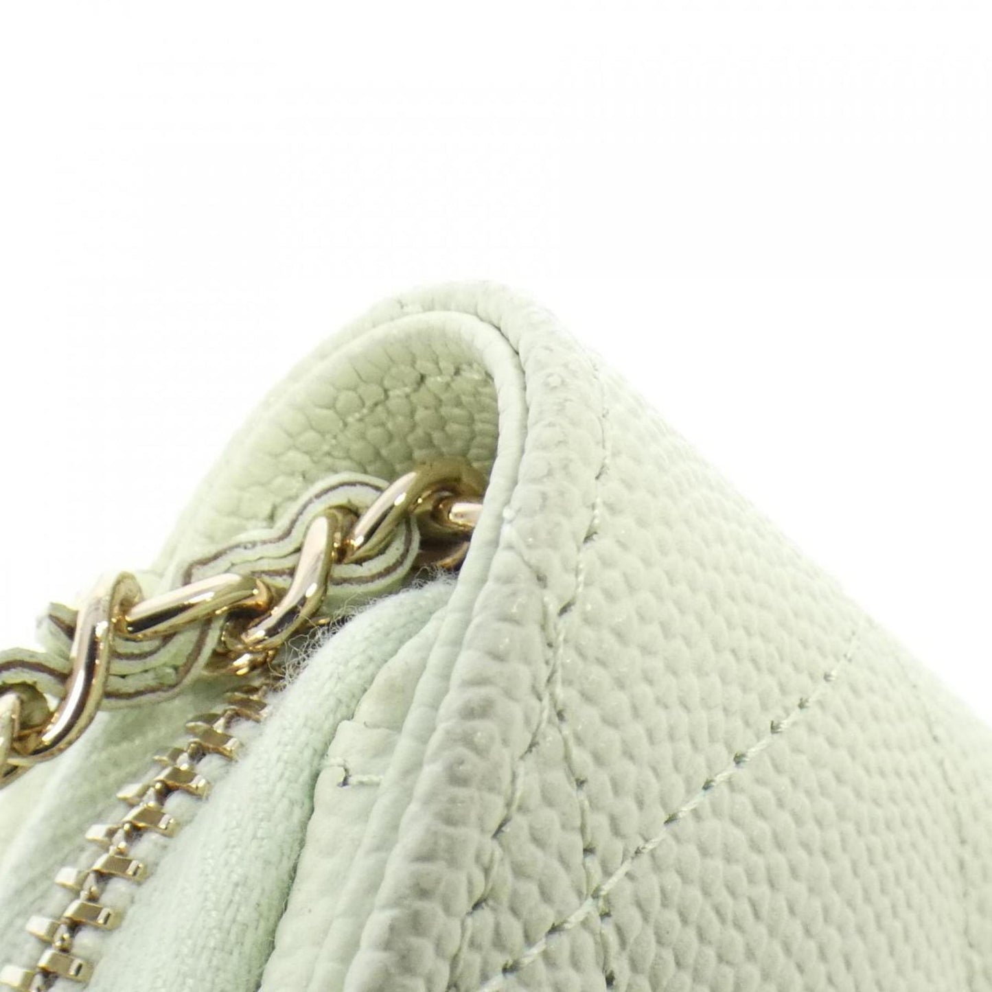 Chanel Timeless/classique, Green, Leather, clutch