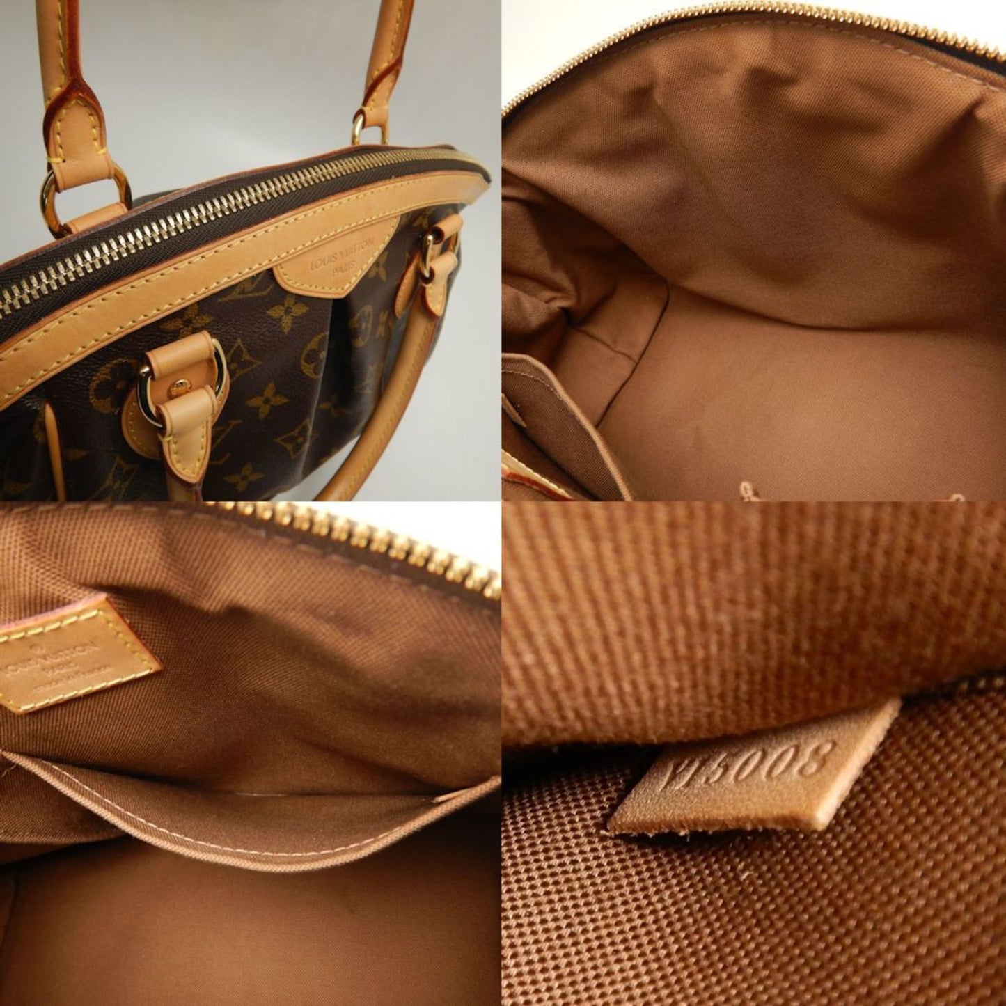 Louis Vuitton Tivoli, Brown, Canvas, handbag