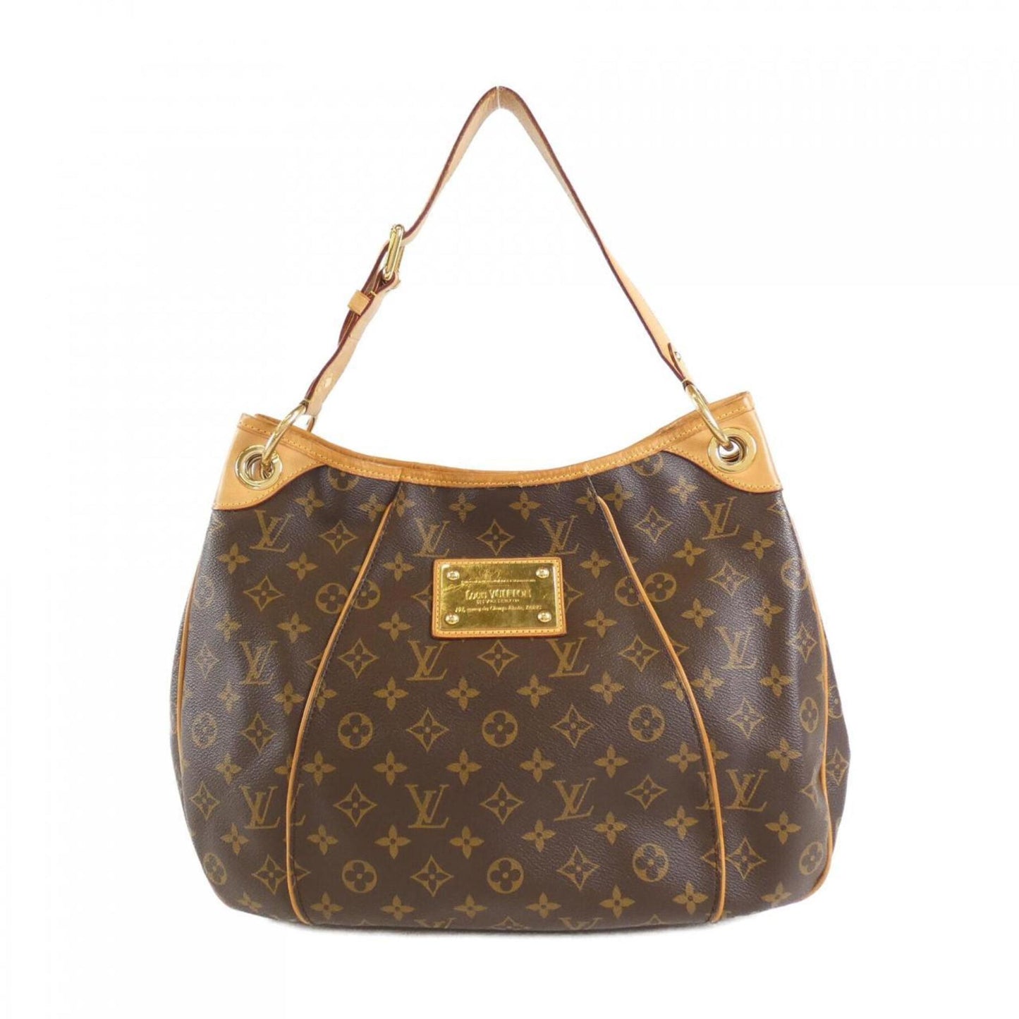 Louis Vuitton Galliera, Brown, Canvas, shoulder
