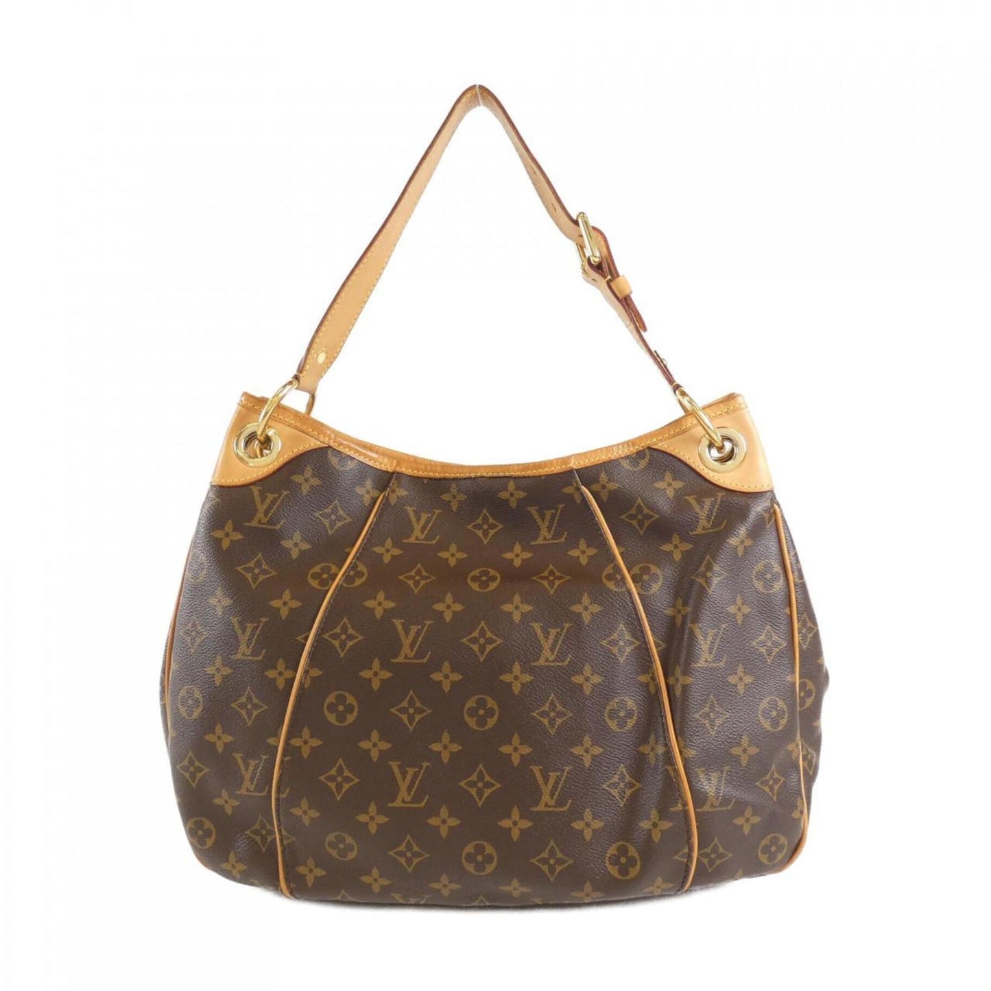 Louis Vuitton Galliera, Brown, Canvas, shoulder