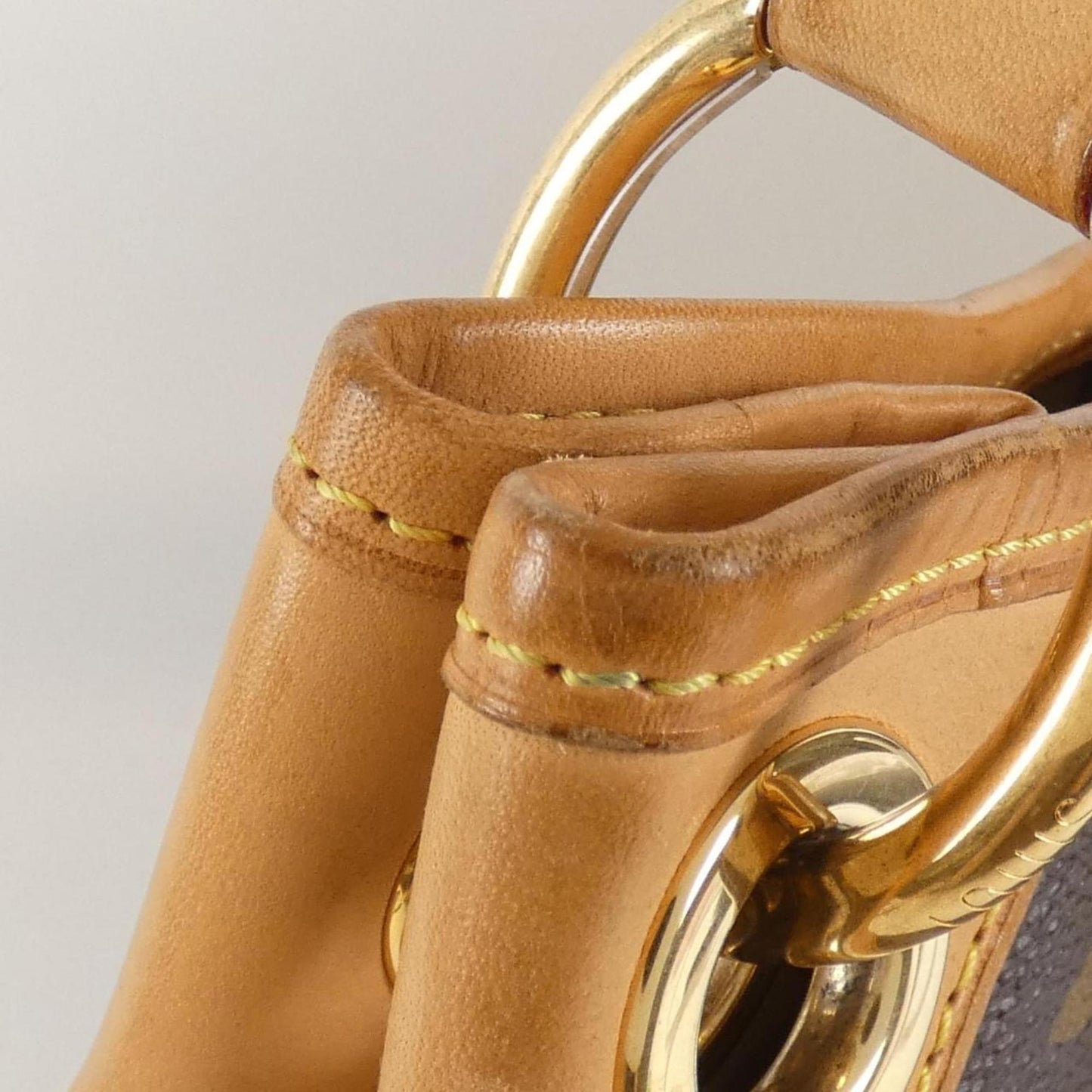 Louis Vuitton Galliera, Brown, Canvas, shoulder