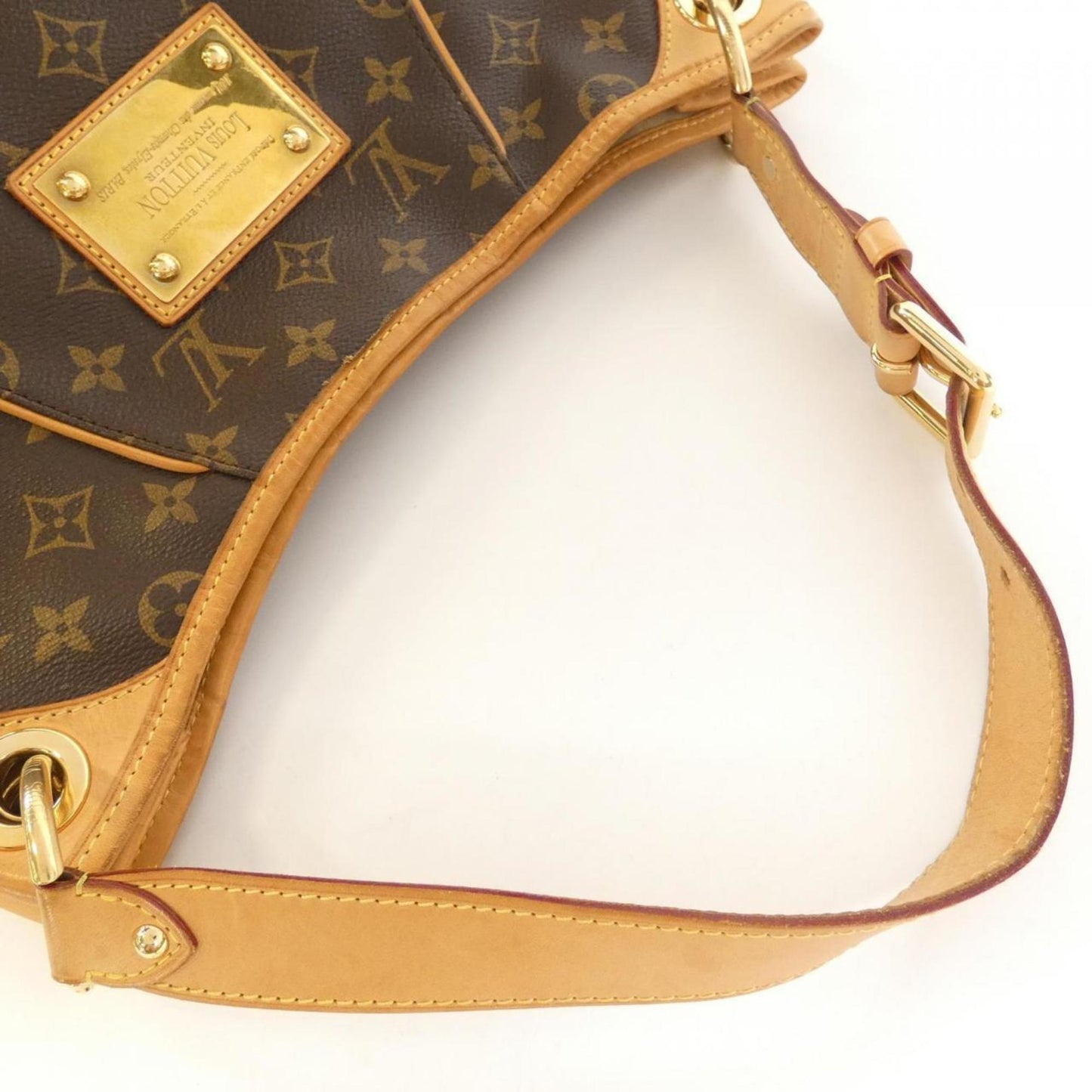 Louis Vuitton Galliera, Brown, Canvas, shoulder