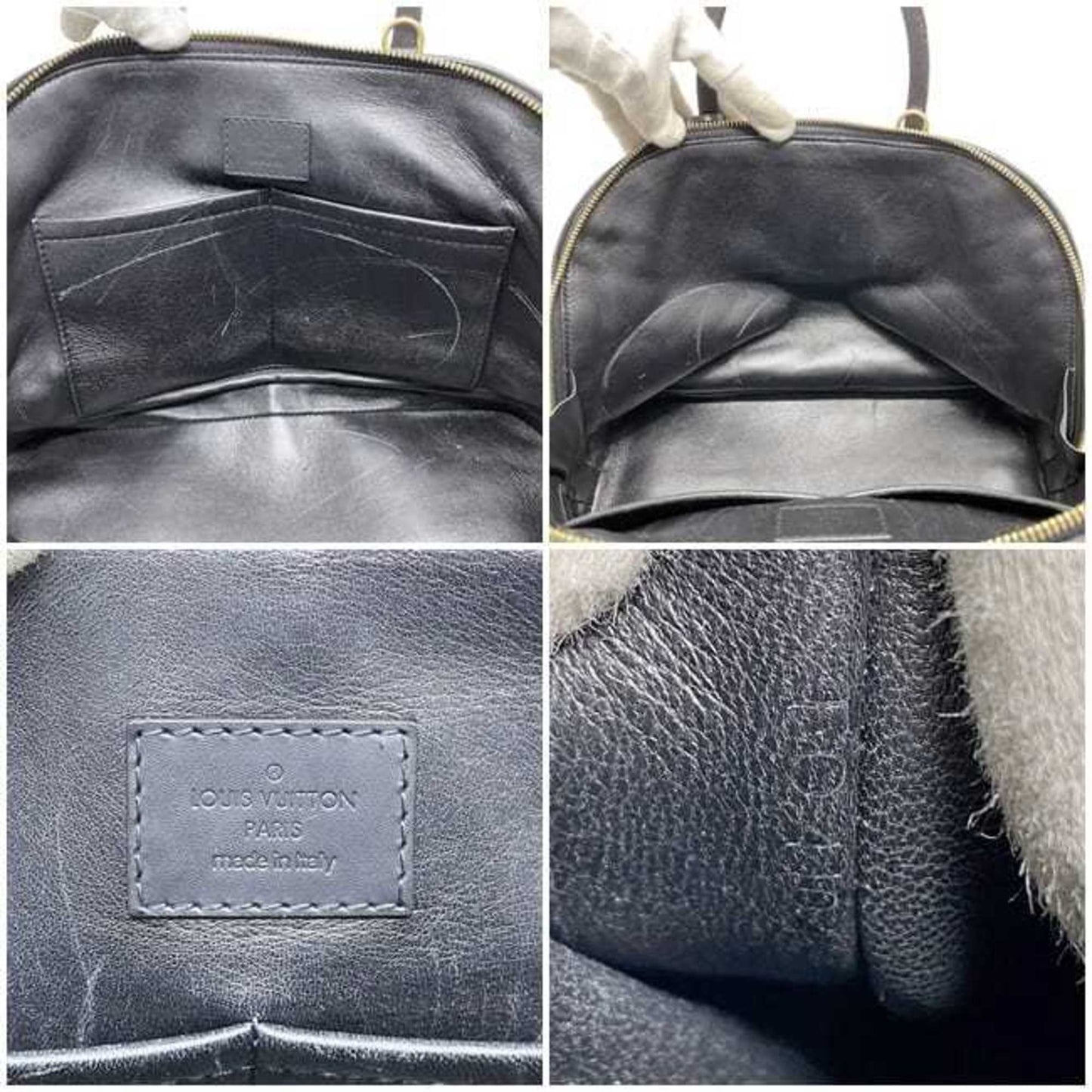 Louis Vuitton Alma, Red, Leather, handbag