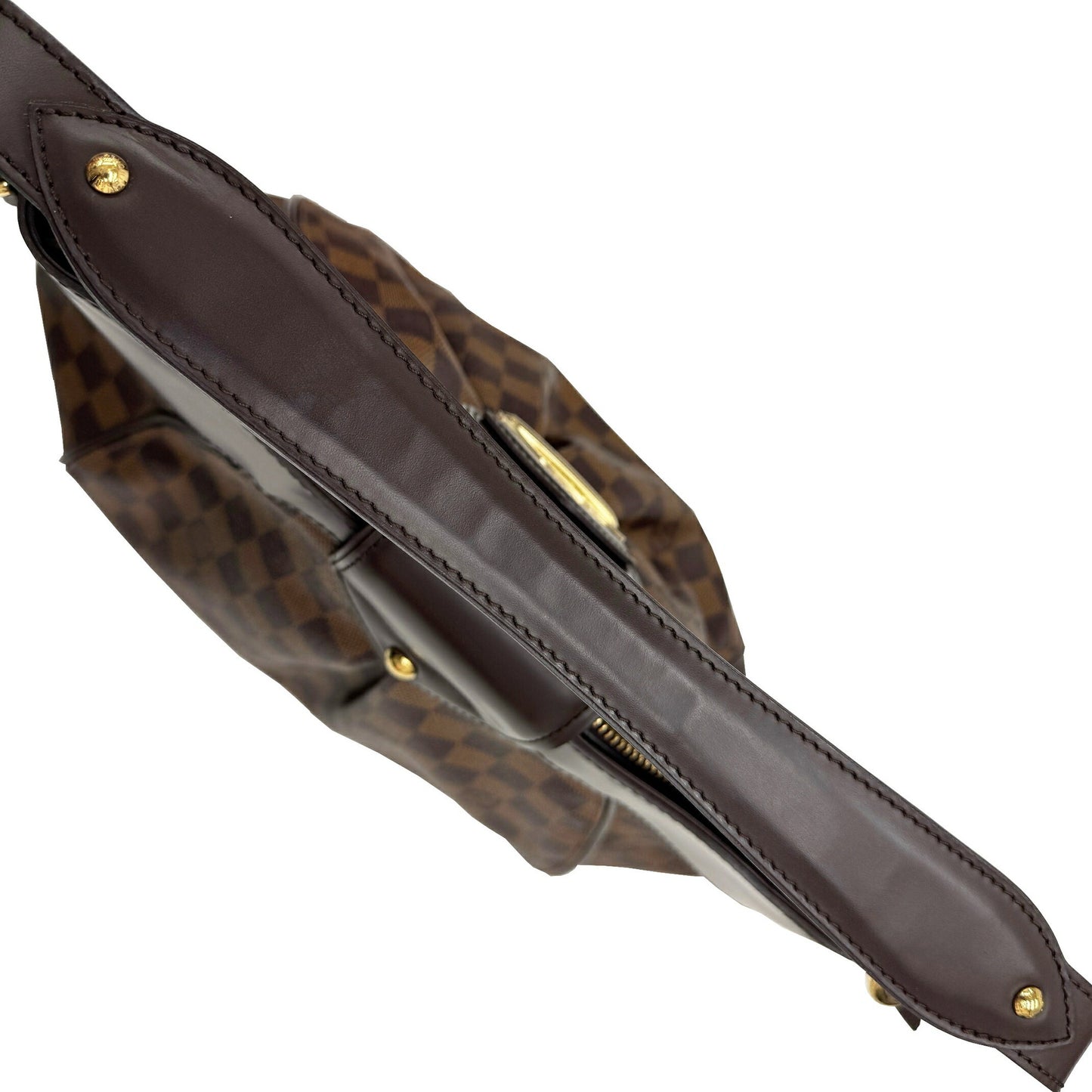 Louis Vuitton Sistina, Brown, Canvas, shoulder