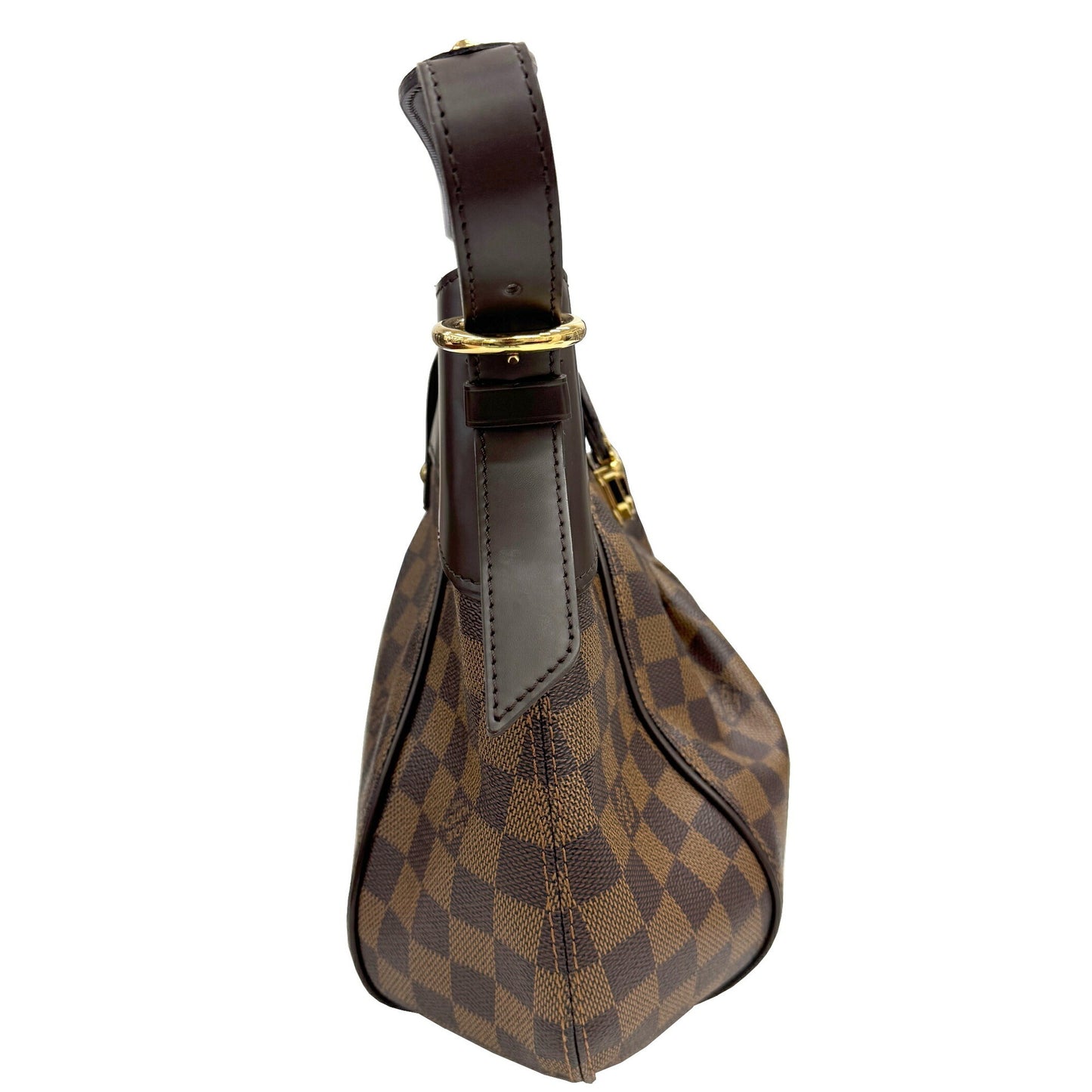 Louis Vuitton Sistina, Brown, Canvas, shoulder