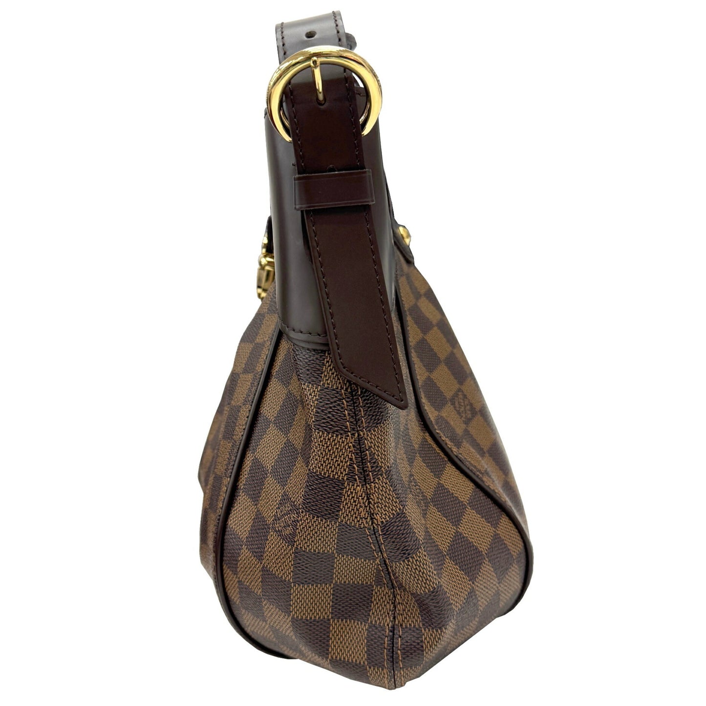 Louis Vuitton Sistina, Brown, Canvas, shoulder
