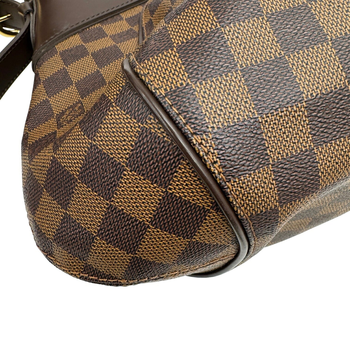 Louis Vuitton Sistina, Brown, Canvas, shoulder