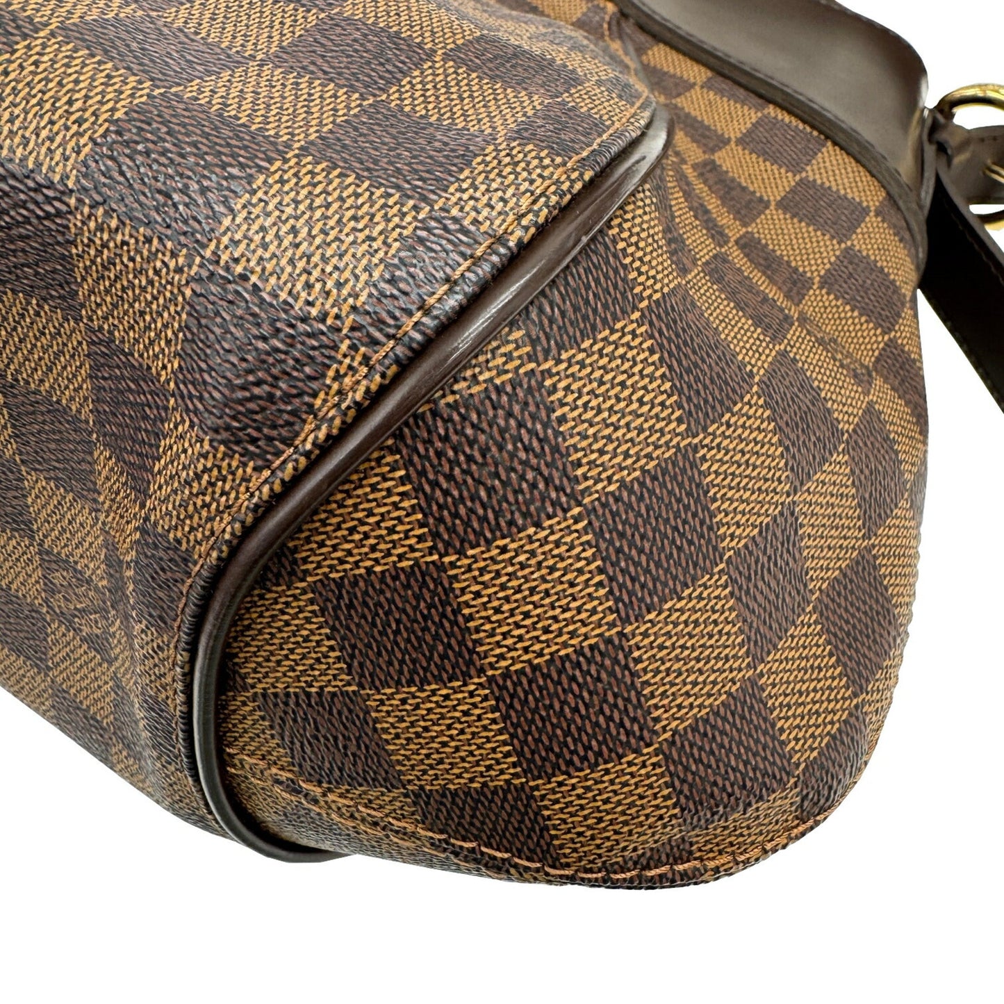 Louis Vuitton Sistina, Brown, Canvas, shoulder
