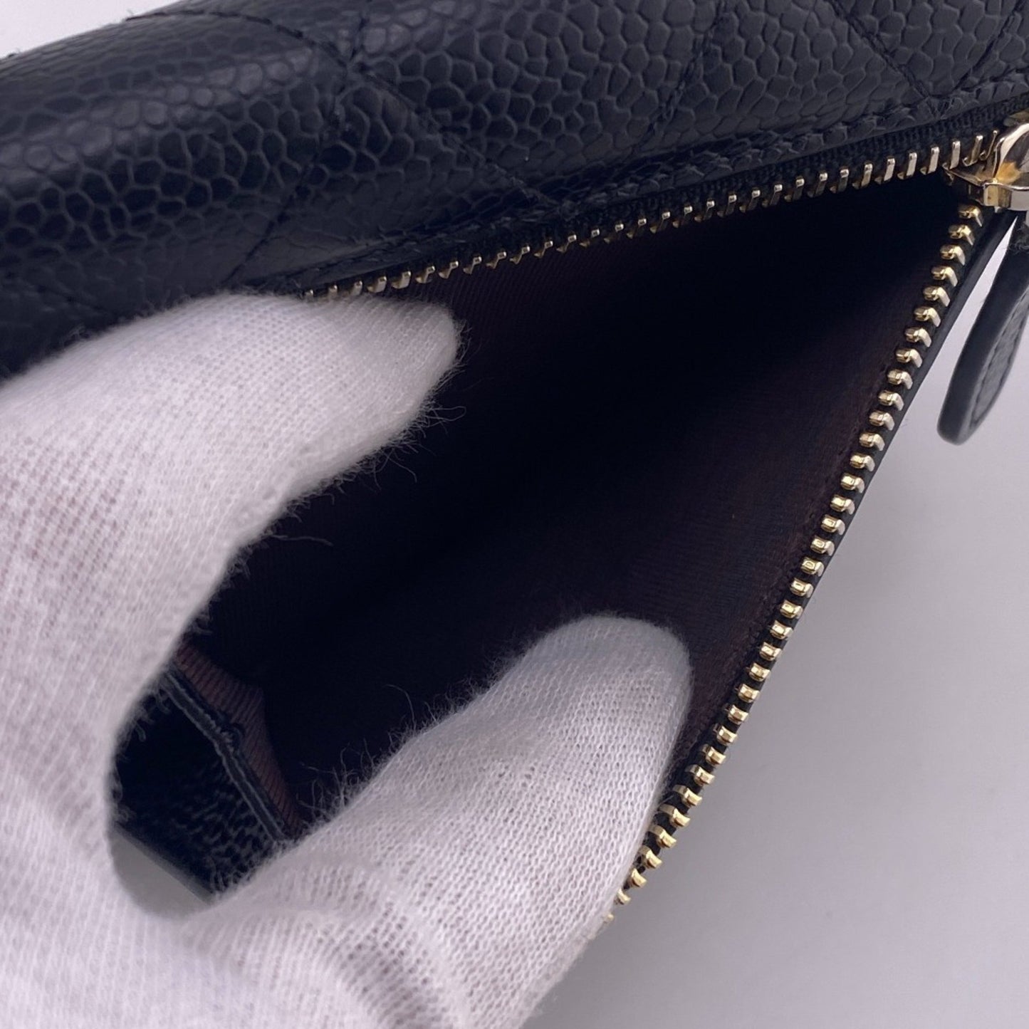 Chanel Porte carte, Navy, Leather, wallet