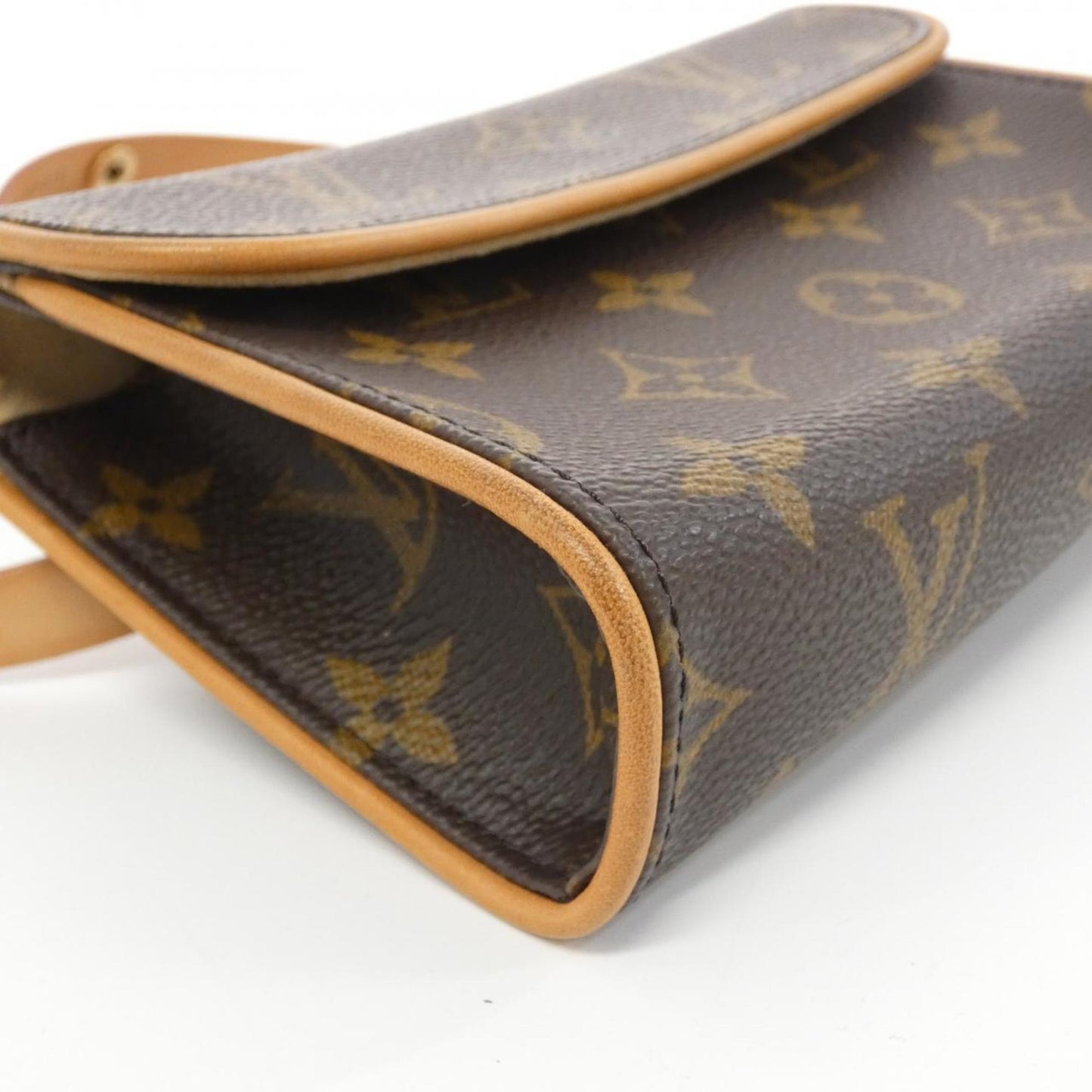 Louis Vuitton Pochette florentine, Brown, Canvas, clutch