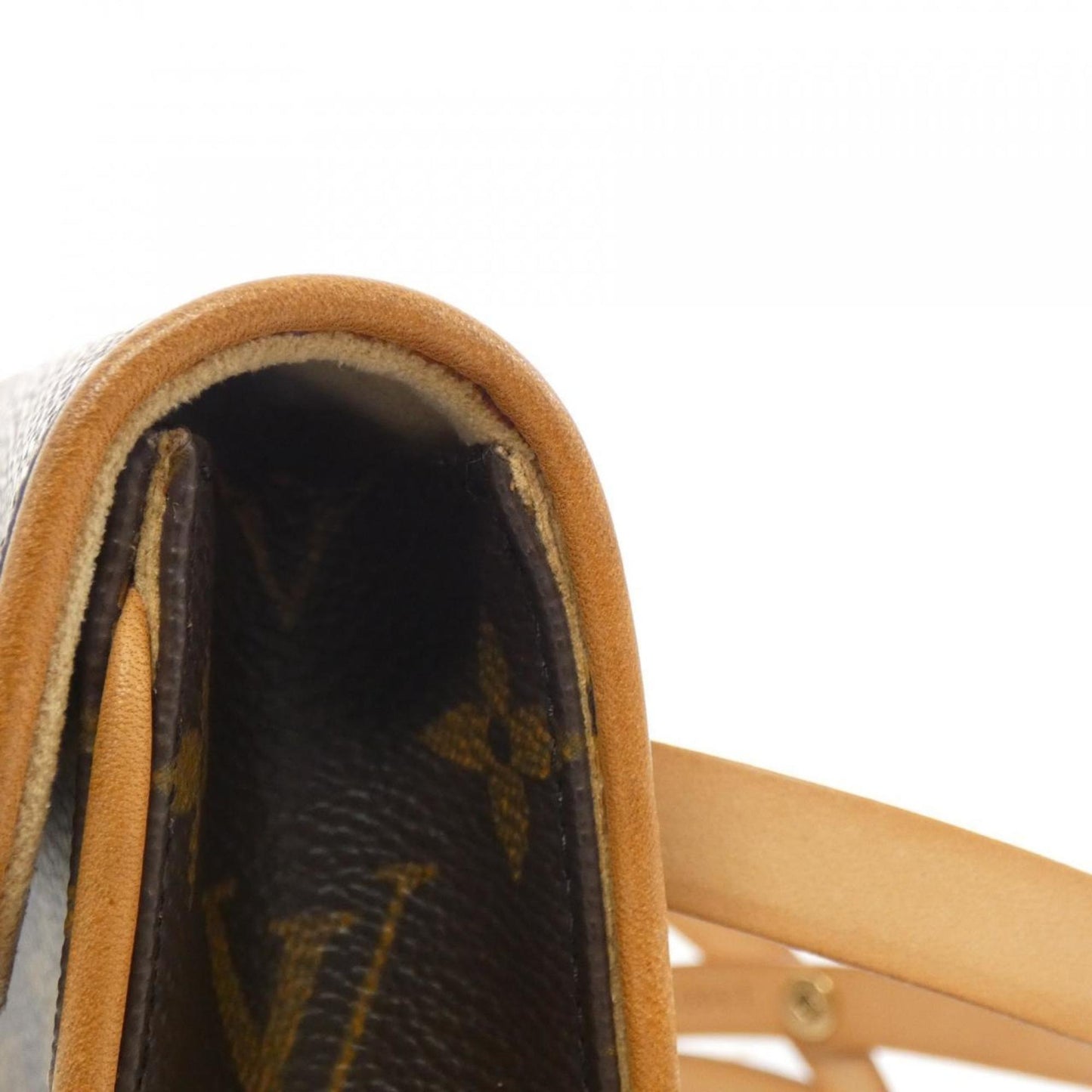 Louis Vuitton Pochette florentine, Brown, Canvas, clutch