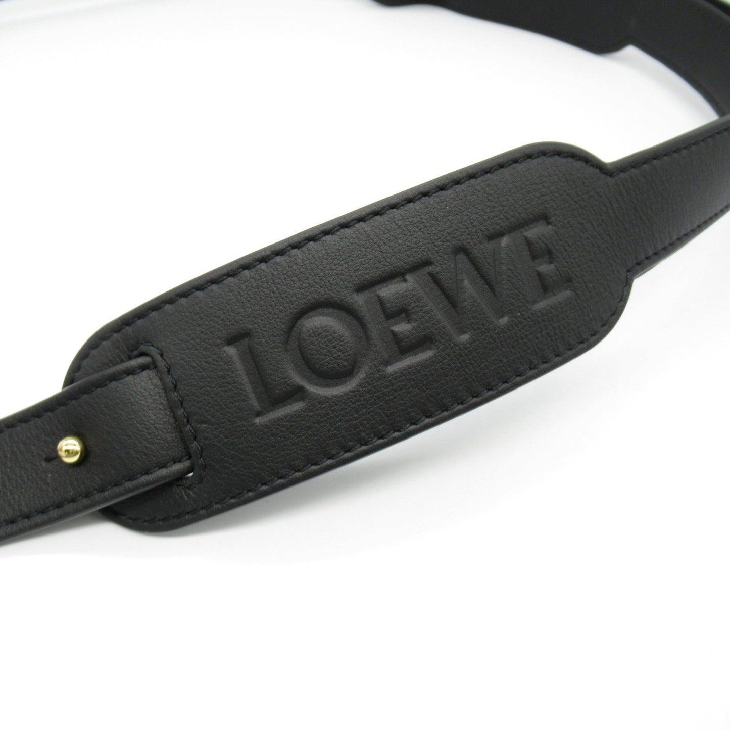 Loewe Logo, Black, Leather, bag