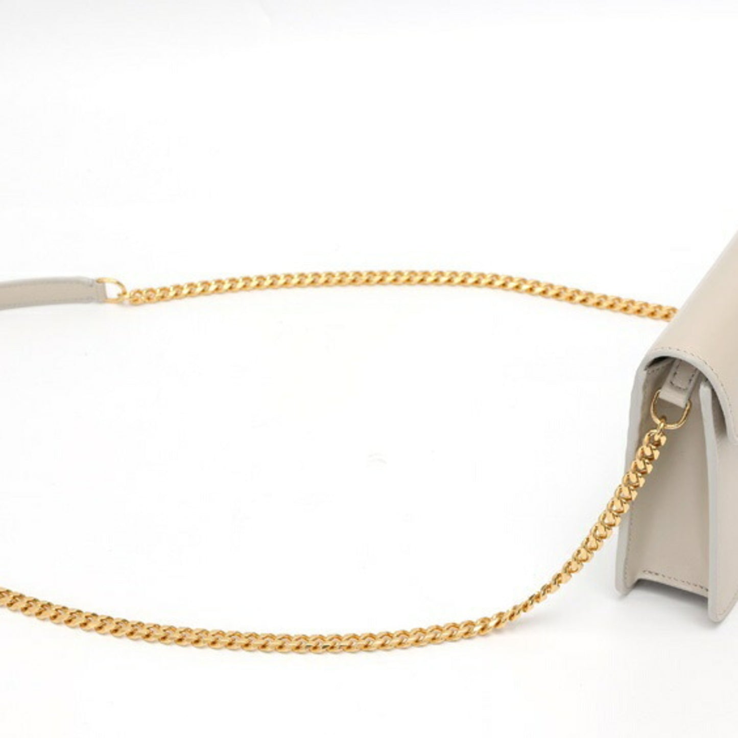 Céline Triomphe, Beige, Leather, wallet