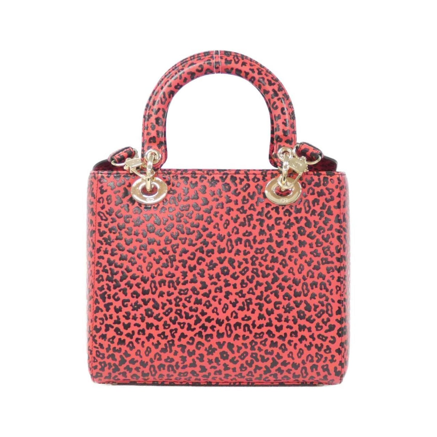 Dior Lady Dior, Red, Leather, handbag