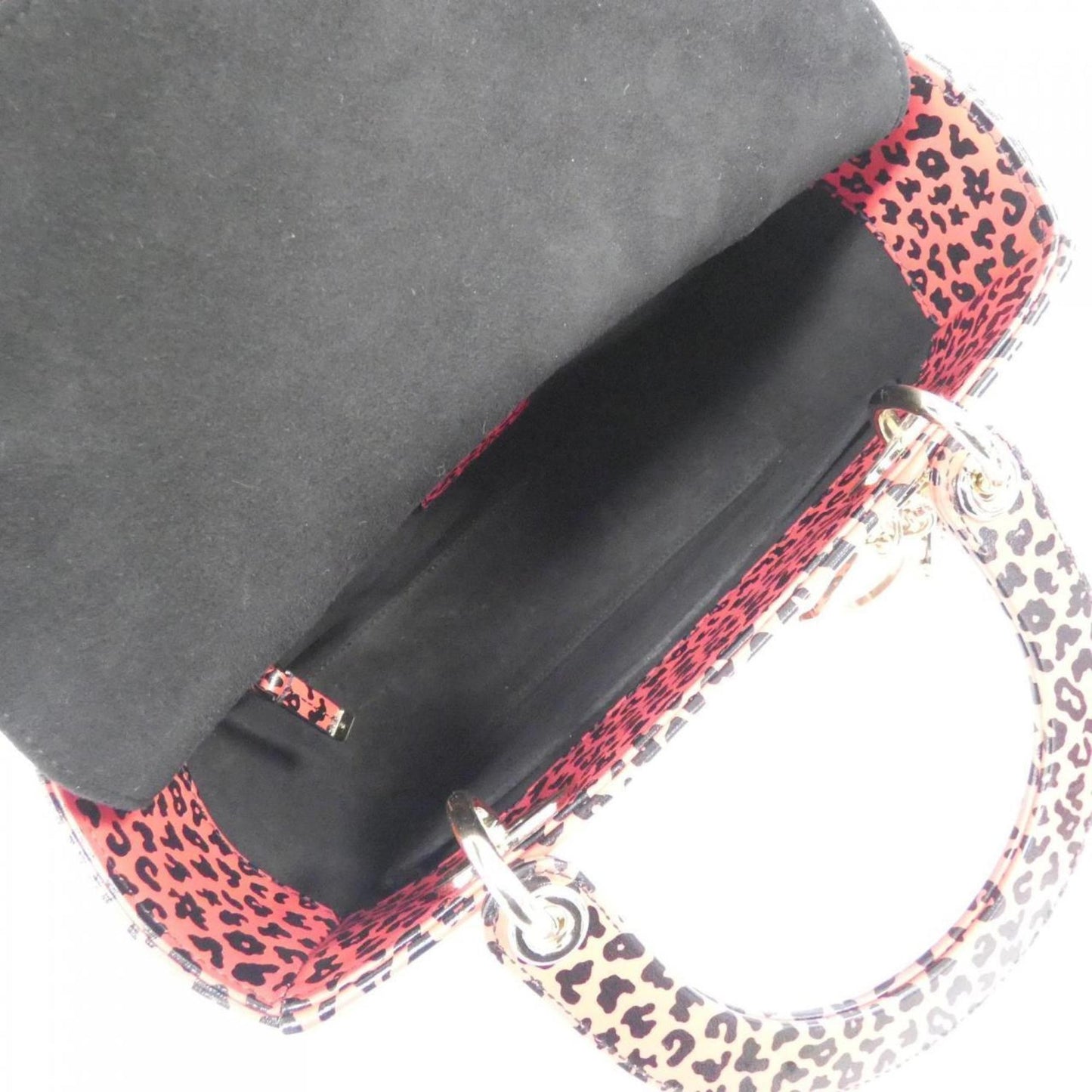 Dior Lady Dior, Red, Leather, handbag