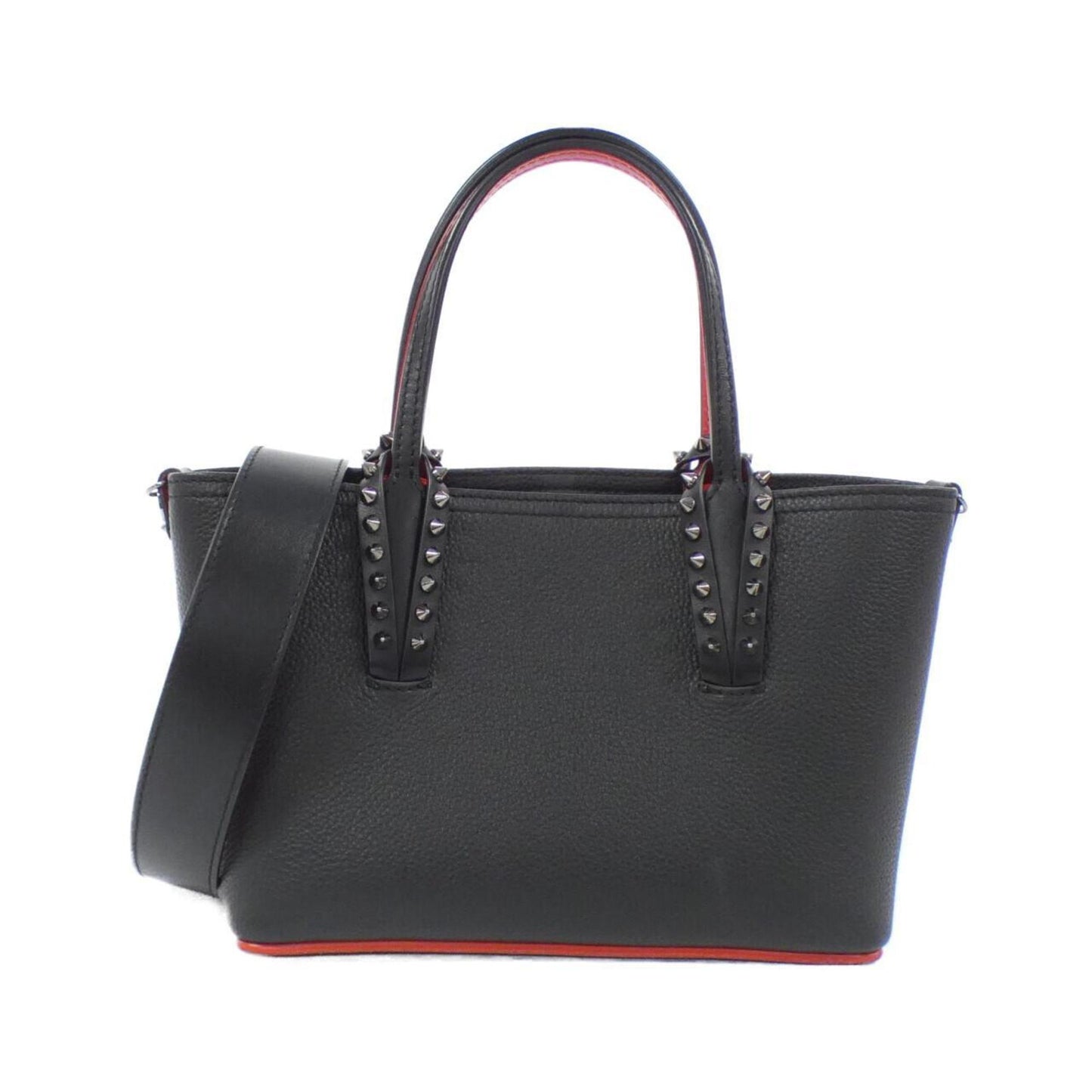 Christian Louboutin Cabata, Black, Leather, tote