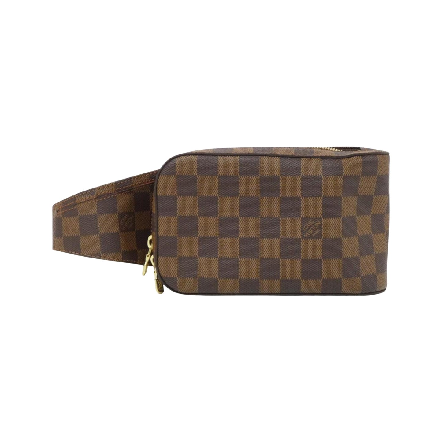 Louis Vuitton Geronimo, Brown, Canvas, shoulder