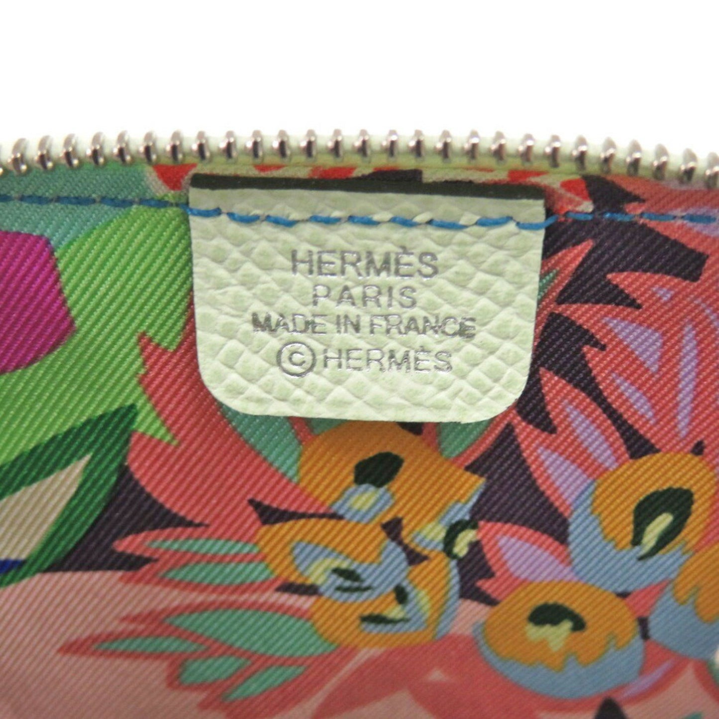 Hermès Silk'In, Green, Leather, wallet