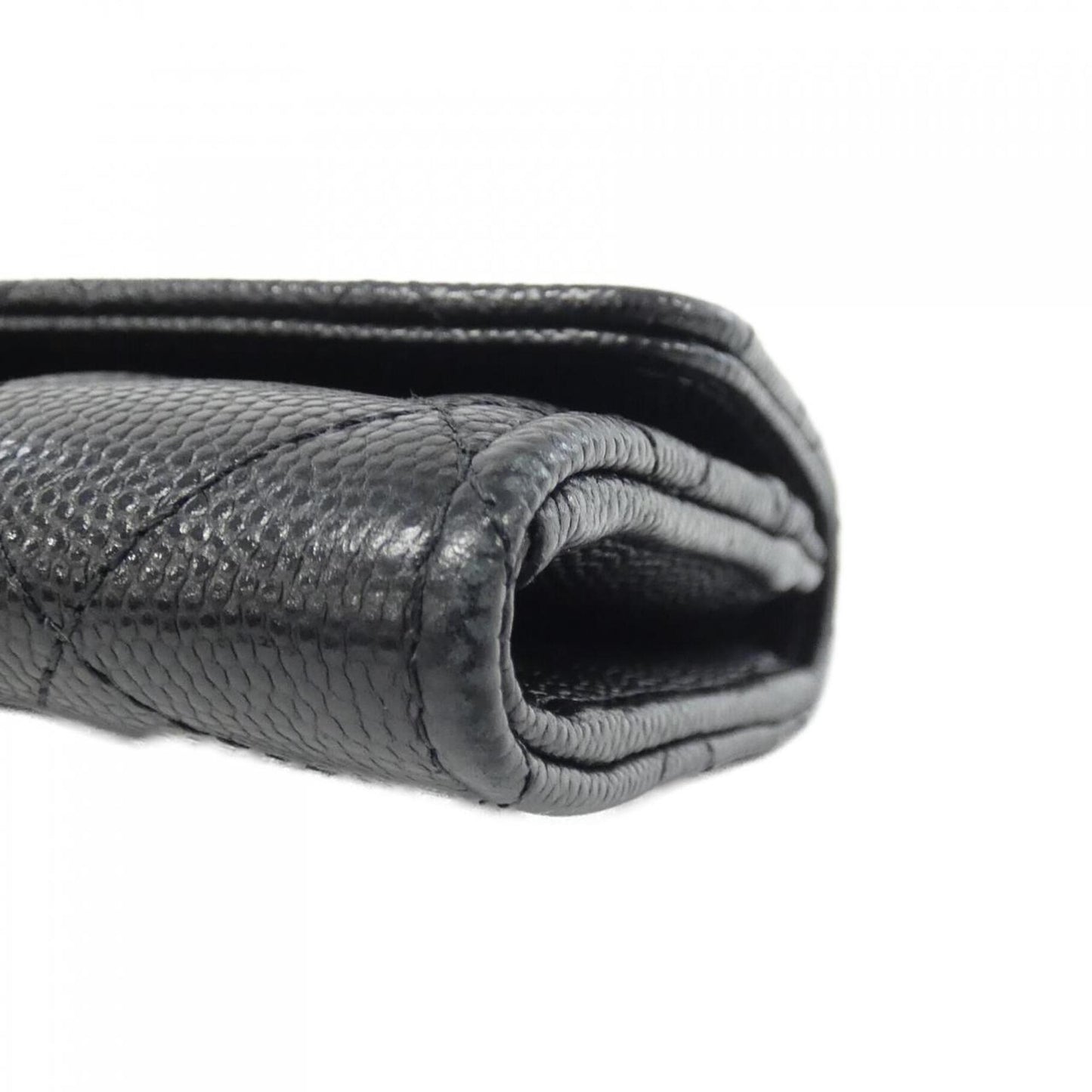 Chanel, Black, Leather, wallet