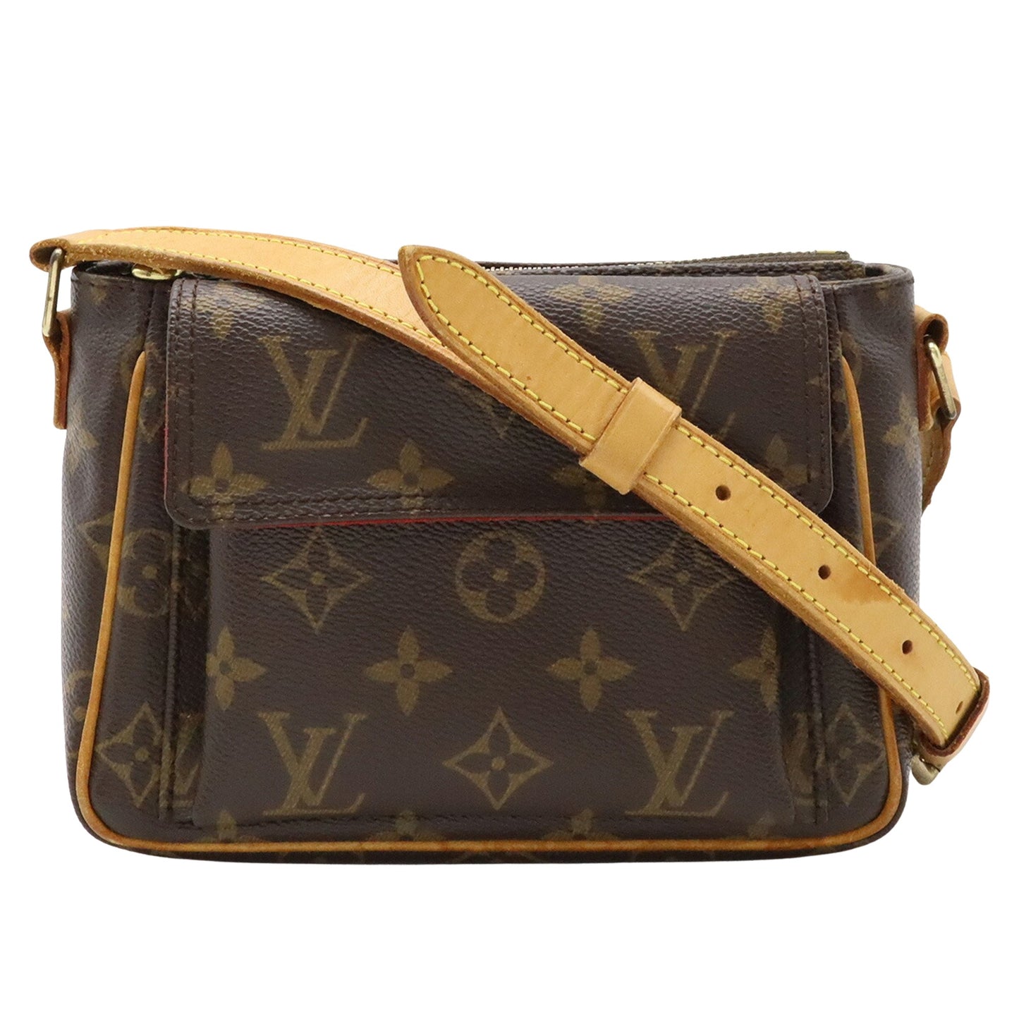 Louis Vuitton Viva Cité, Brown, Canvas, shoulder