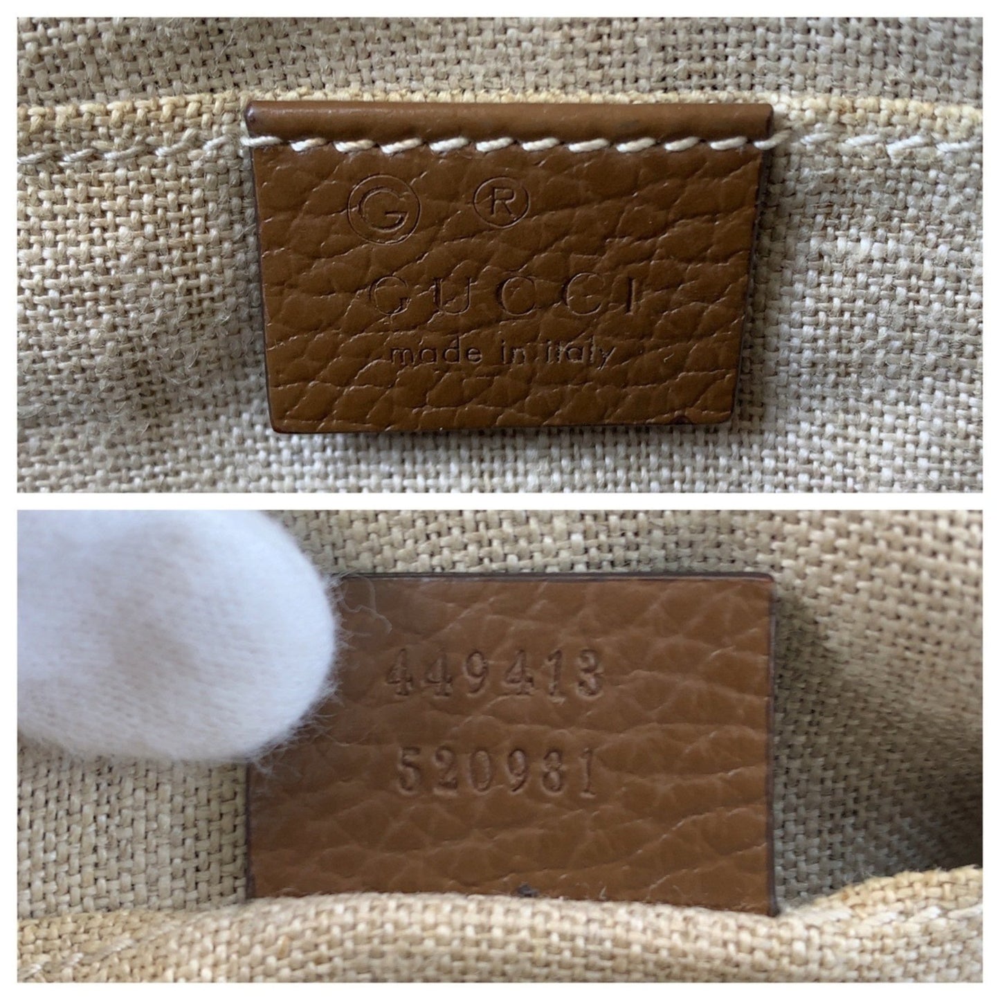 Gucci Bree, Brown, Canvas, shoulder