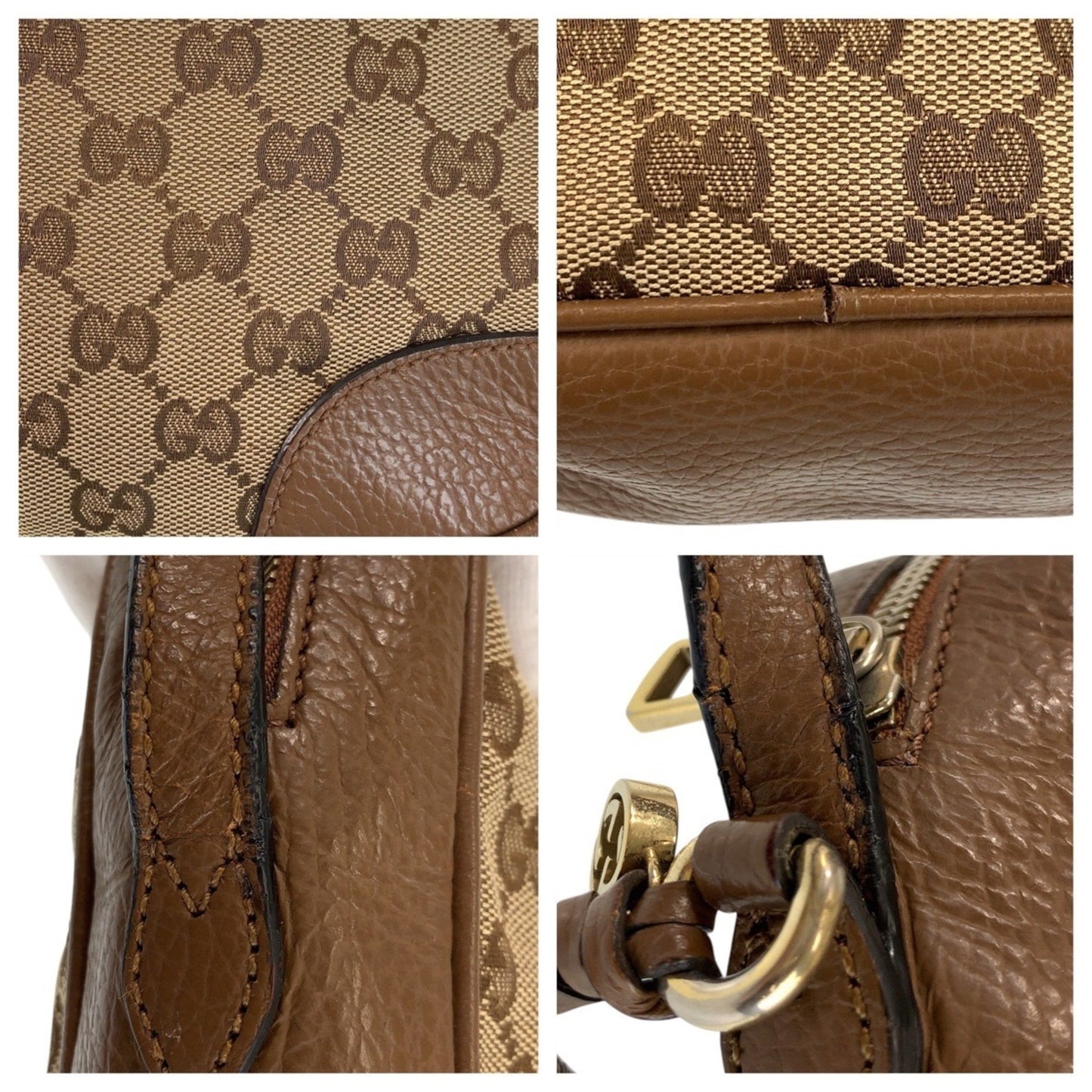 Gucci Bree, Brown, Canvas, shoulder