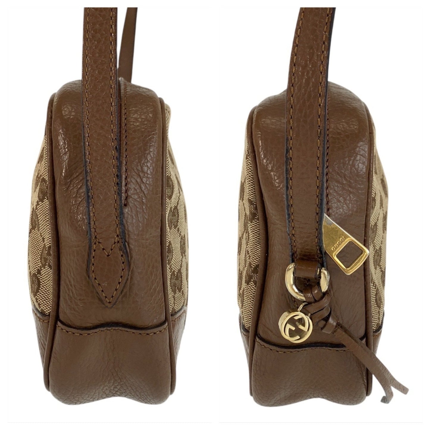 Gucci Bree, Brown, Canvas, shoulder