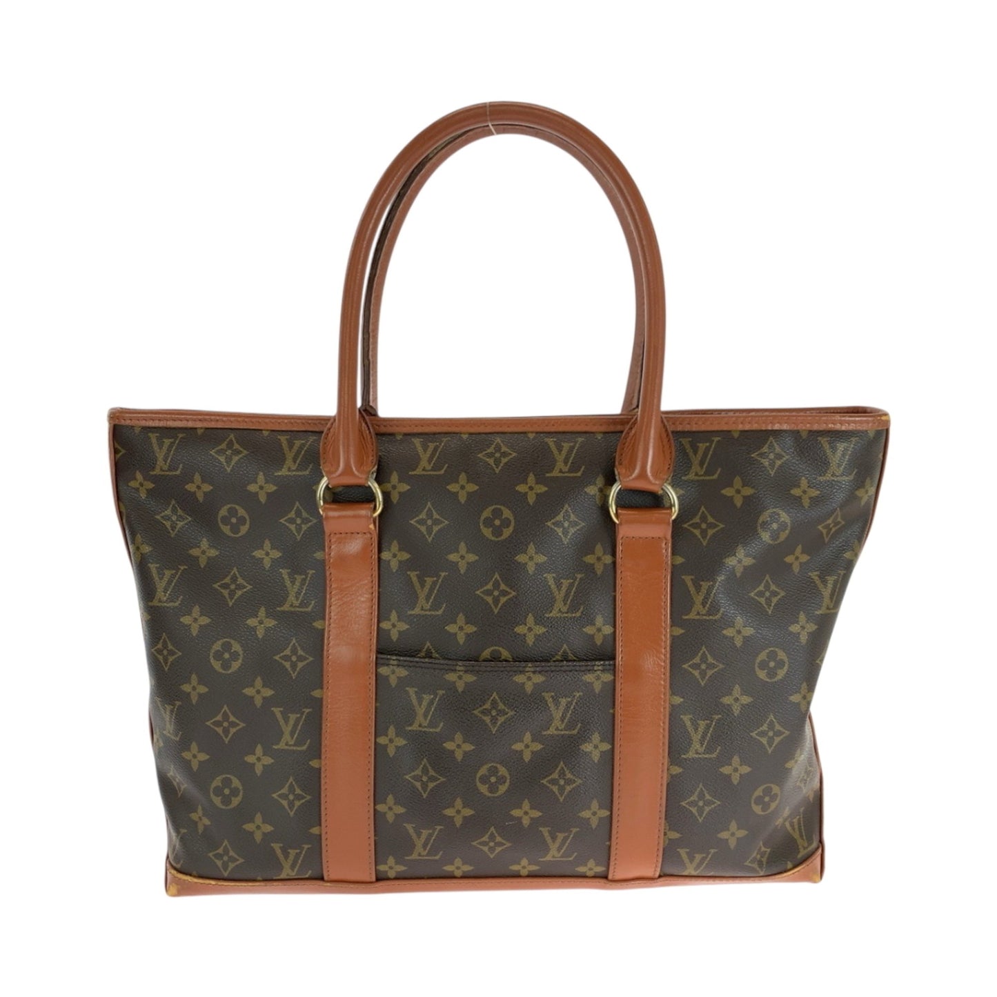 Louis Vuitton Sac Weekend, Brown, Canvas, shoulder