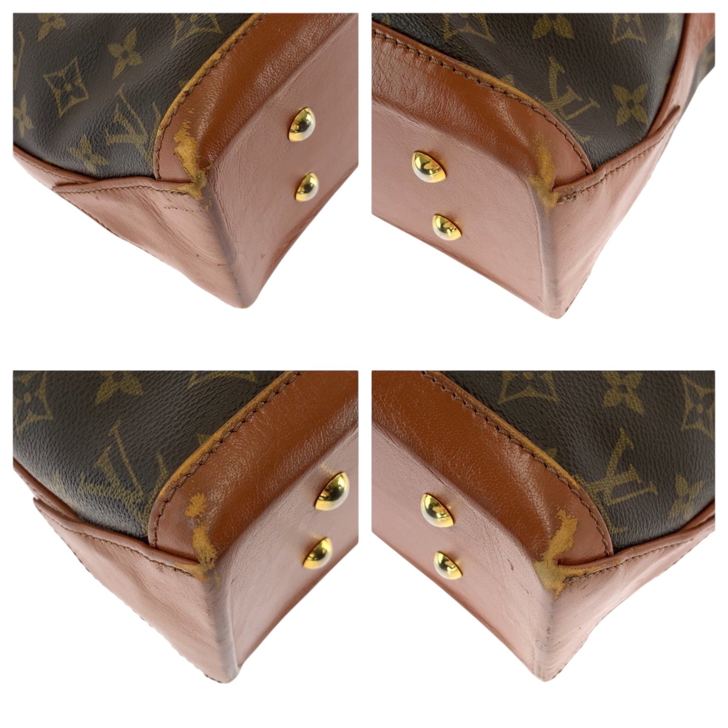 Louis Vuitton Sac Weekend, Brown, Canvas, shoulder