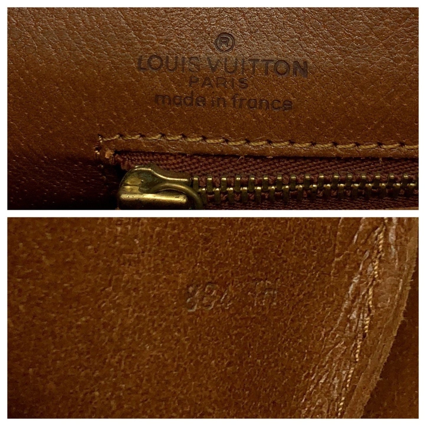 Louis Vuitton Sac Weekend, Brown, Canvas, shoulder