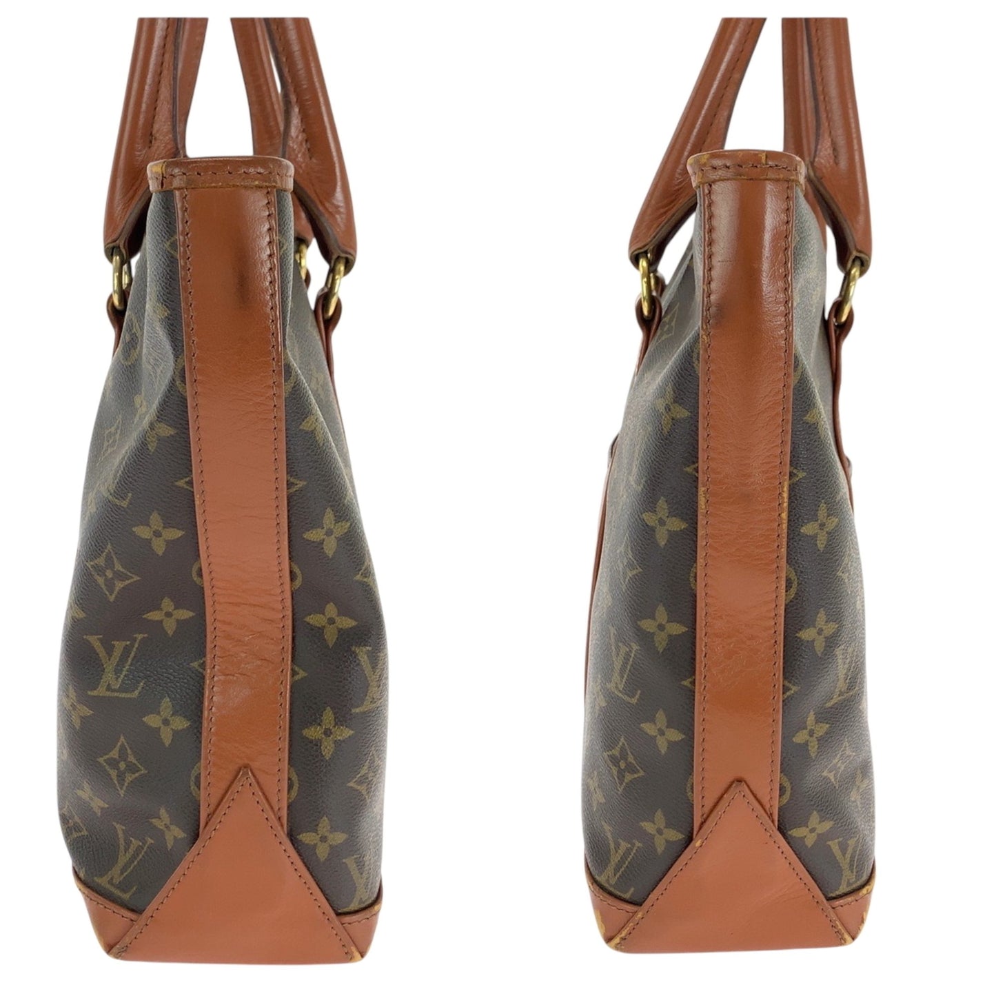 Louis Vuitton Sac Weekend, Brown, Canvas, shoulder