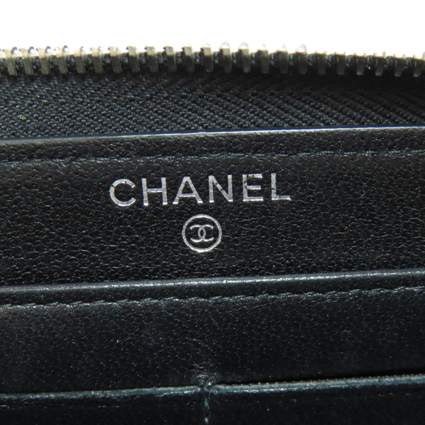 Chanel Mademoiselle, Black, Leather, wallet