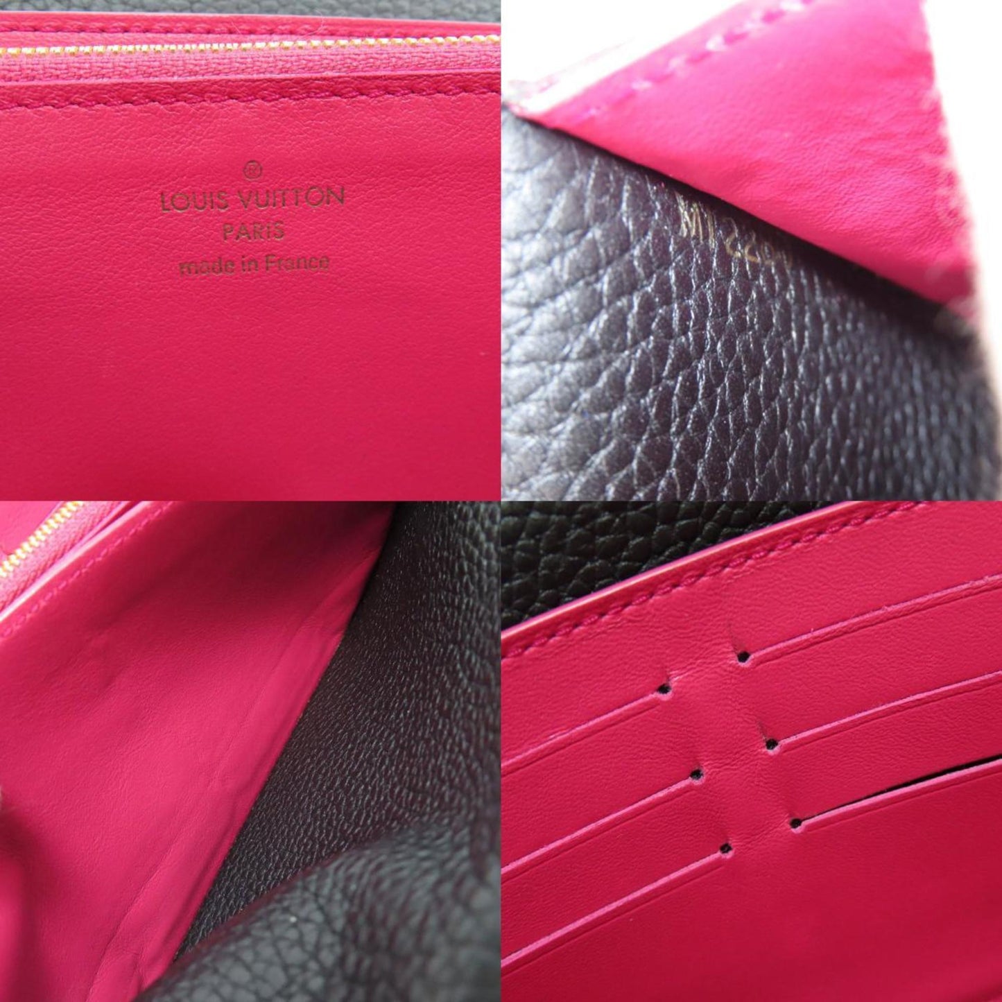 Louis Vuitton Capucines, Black, Leather, wallet