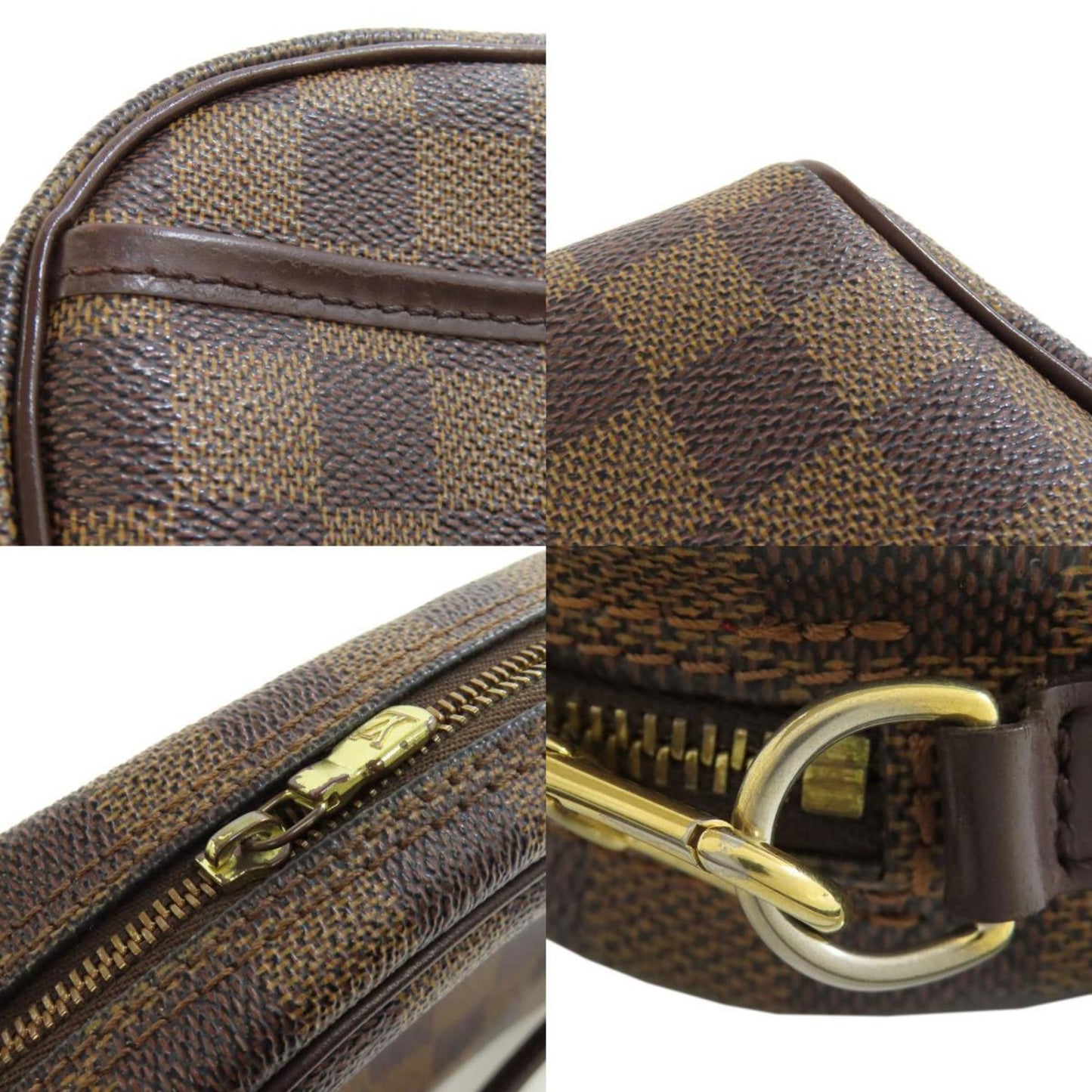 Louis Vuitton Ipanema, Brown, Canvas, clutch