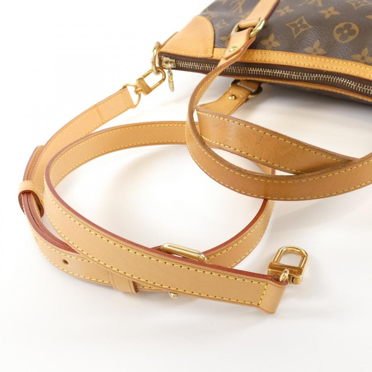 Louis Vuitton Odéon, Brown, Canvas, handbag