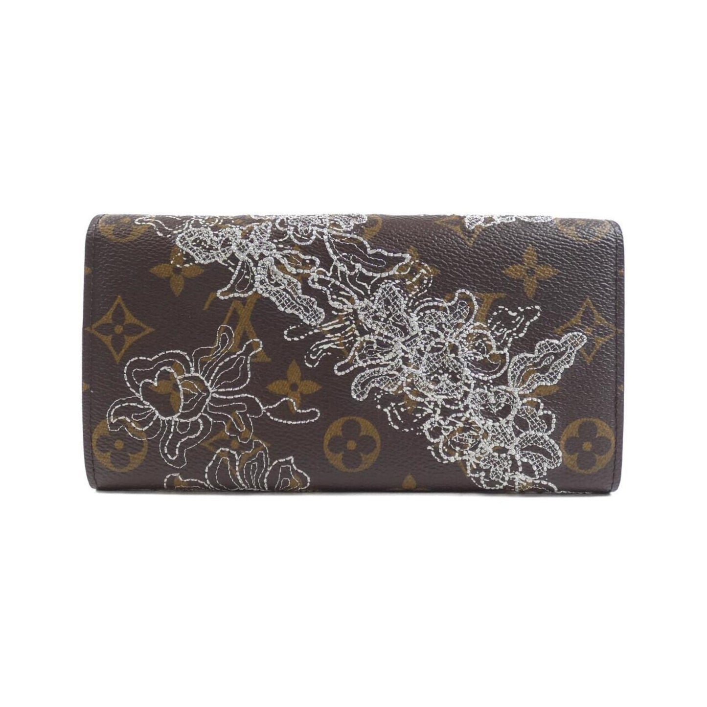 Louis Vuitton Sarah, Brown, Canvas, wallet