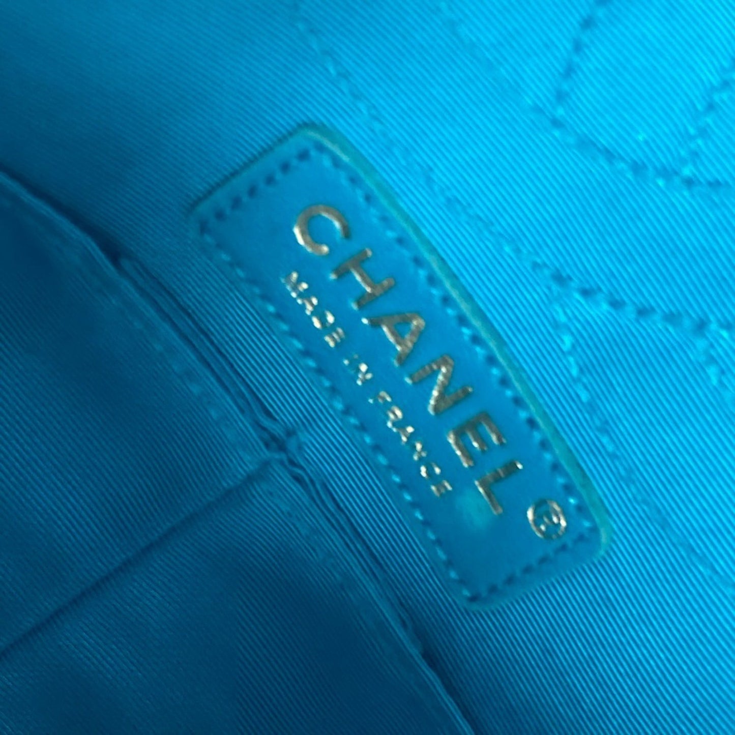 "Chanel 2,55", Blue, Synthetic, shoulder