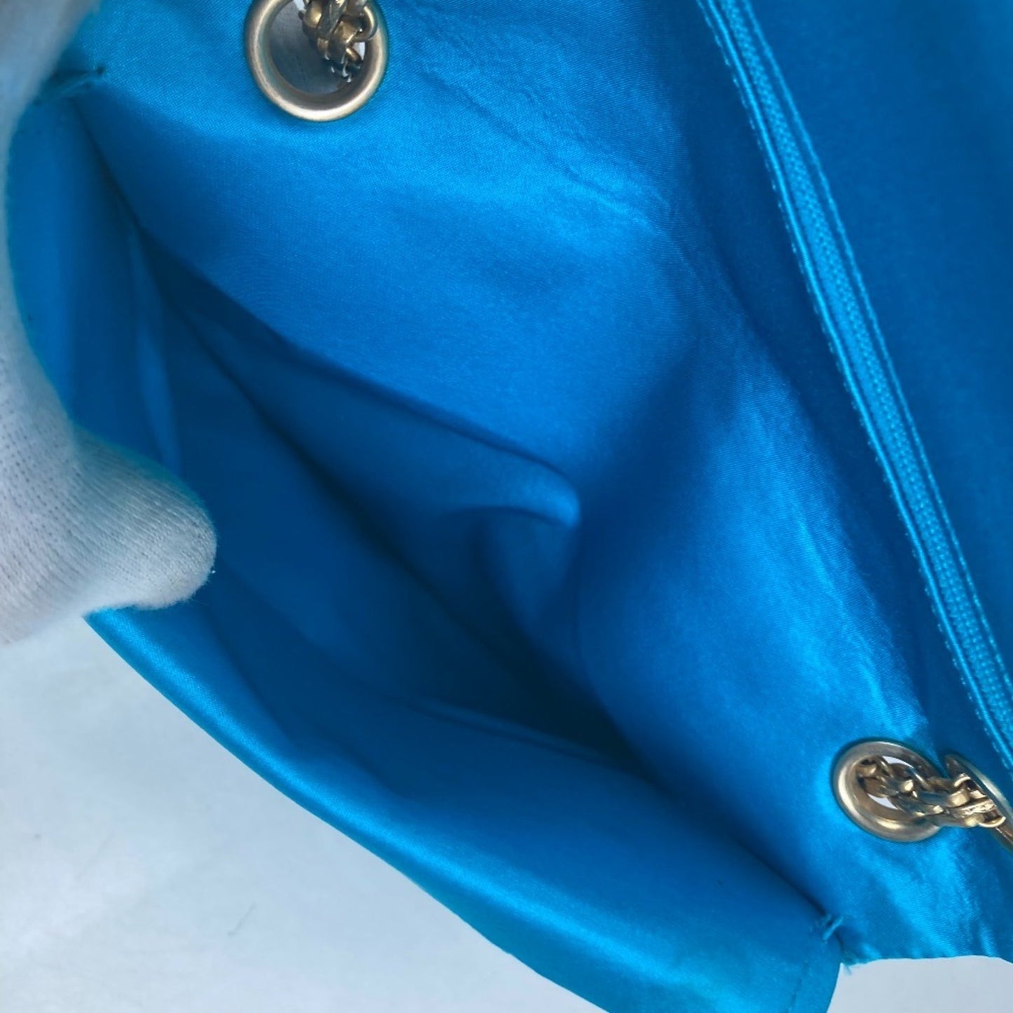 "Chanel 2,55", Blue, Synthetic, shoulder