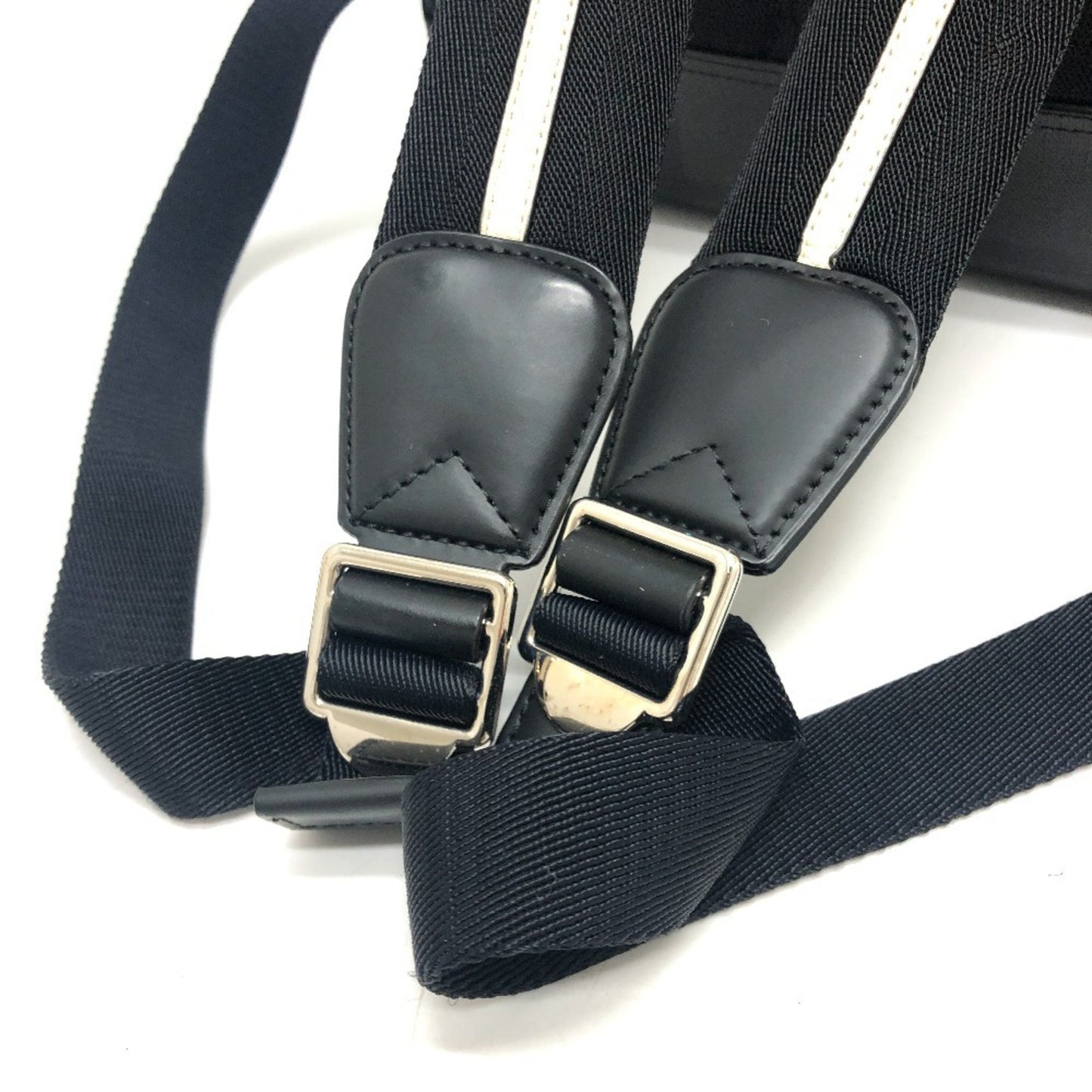 Burberry Logo, Grey, Canvas, backpack