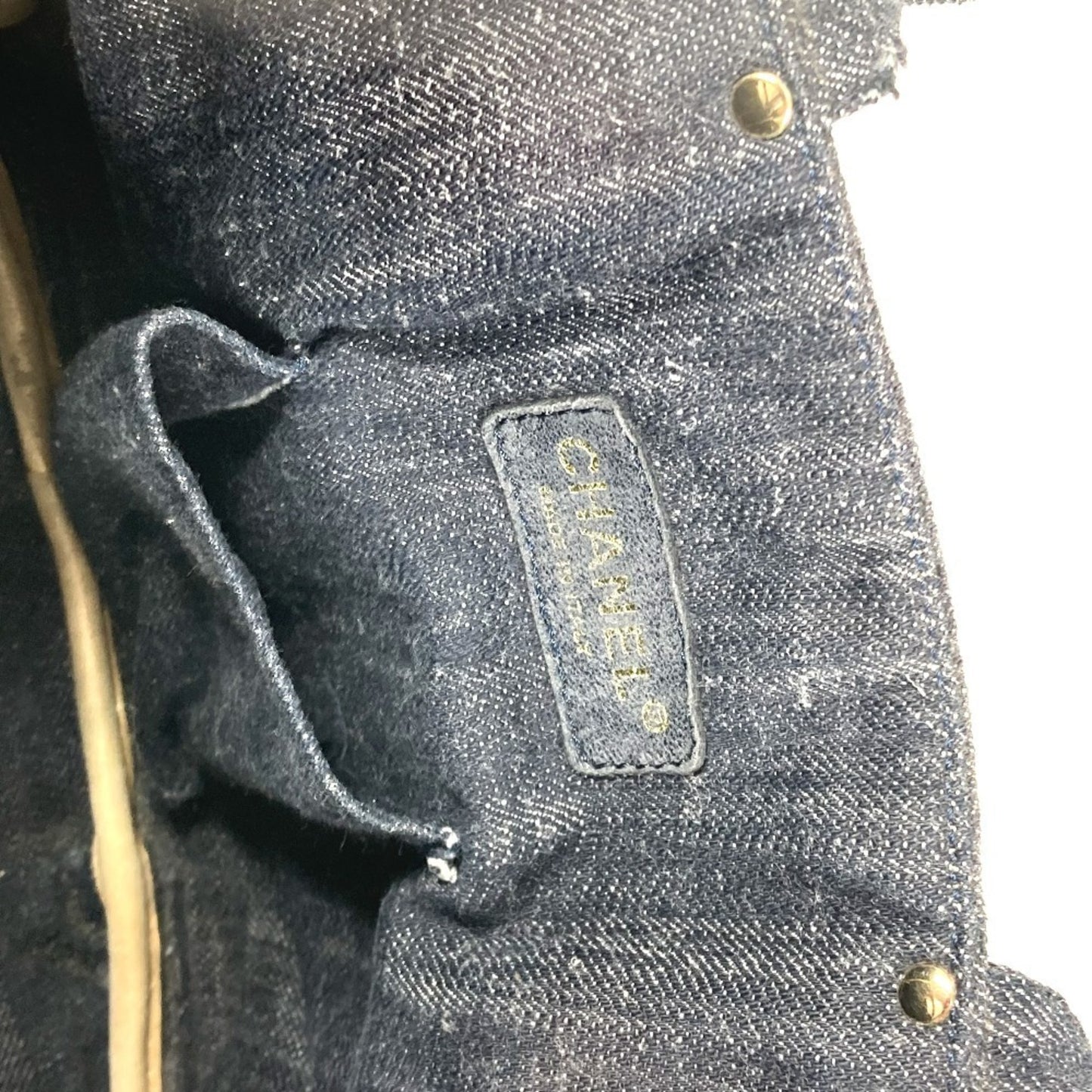 Chanel Petite Shopping Tote, Blue, Denim - Jeans, handbag