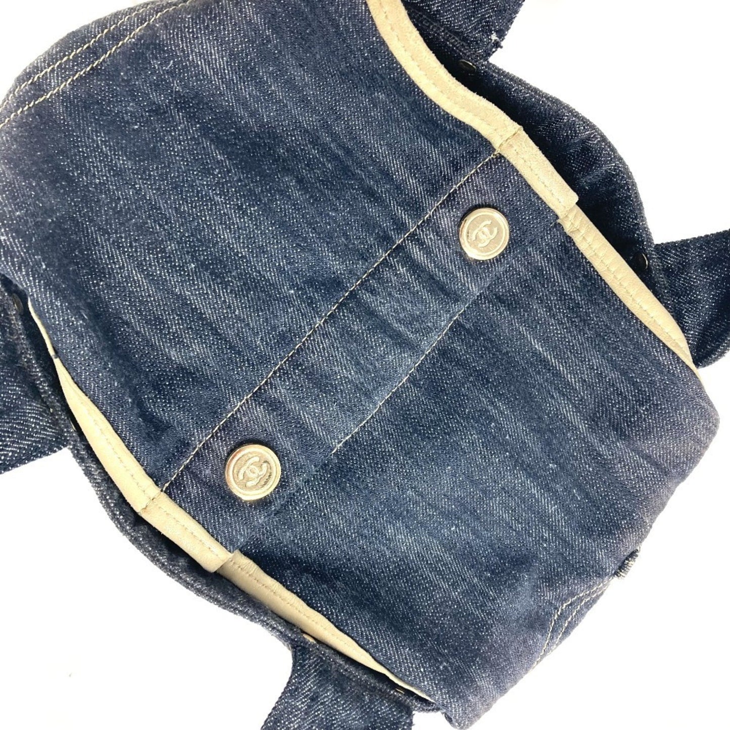 Chanel Petite Shopping Tote, Blue, Denim - Jeans, handbag