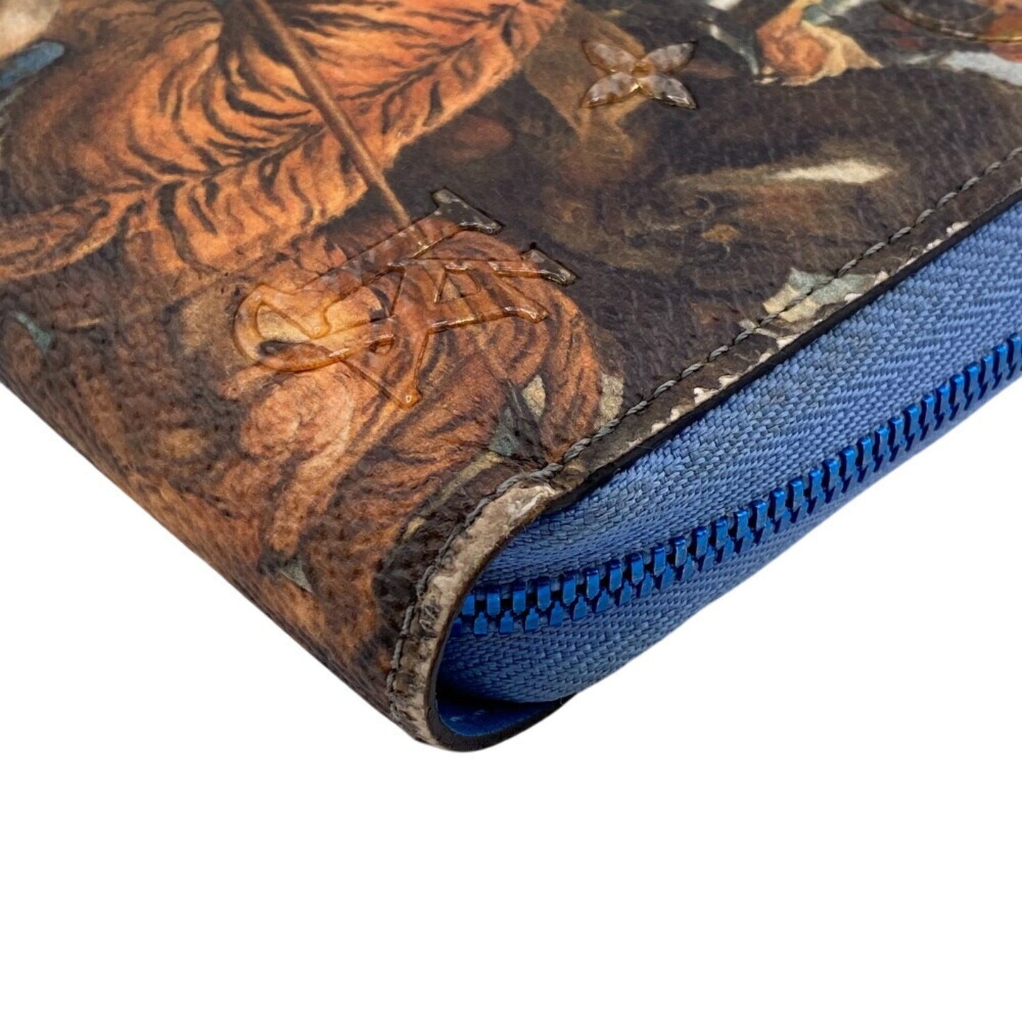 Louis Vuitton Zippy wallet, Blue, Leather, wallet