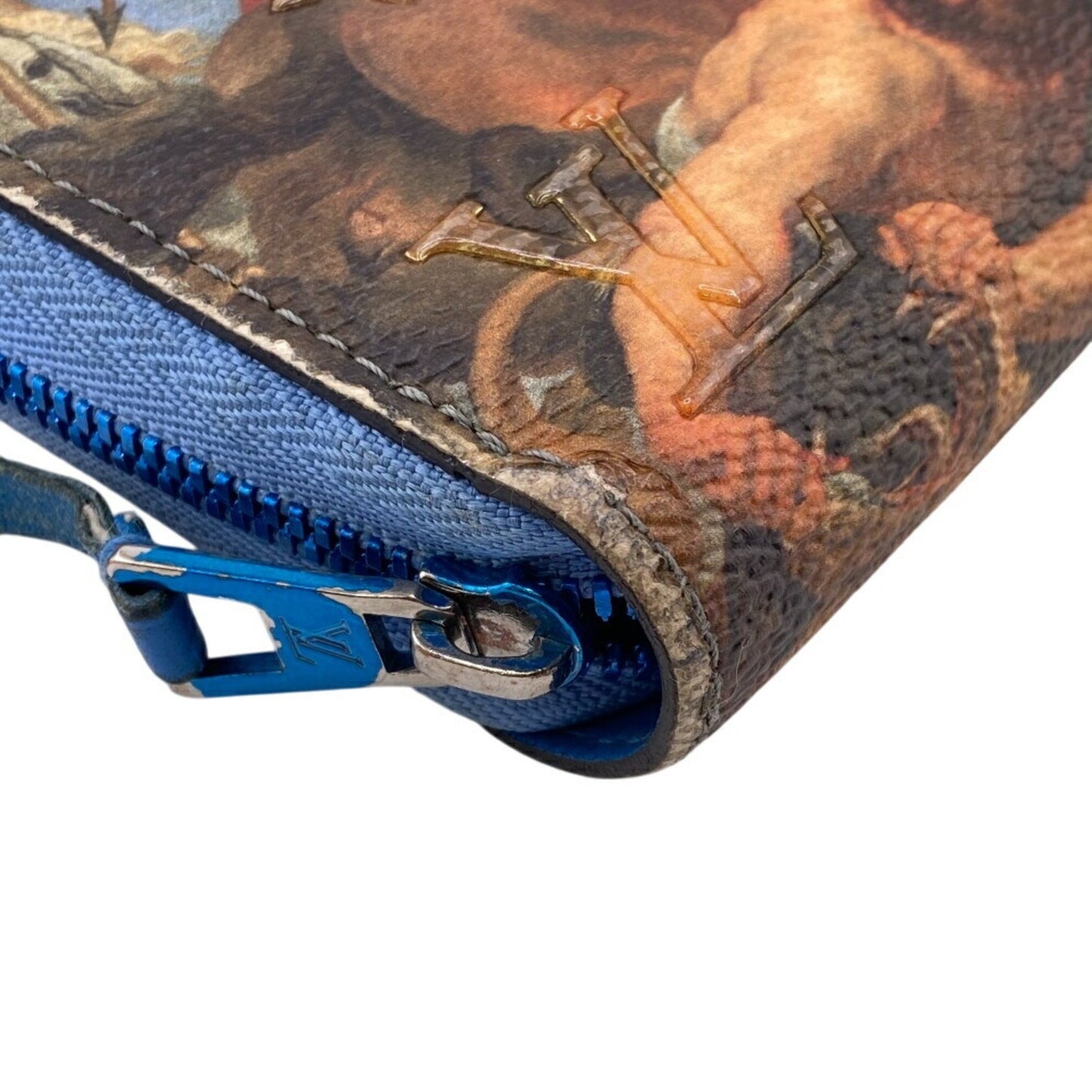 Louis Vuitton Zippy wallet, Blue, Leather, wallet