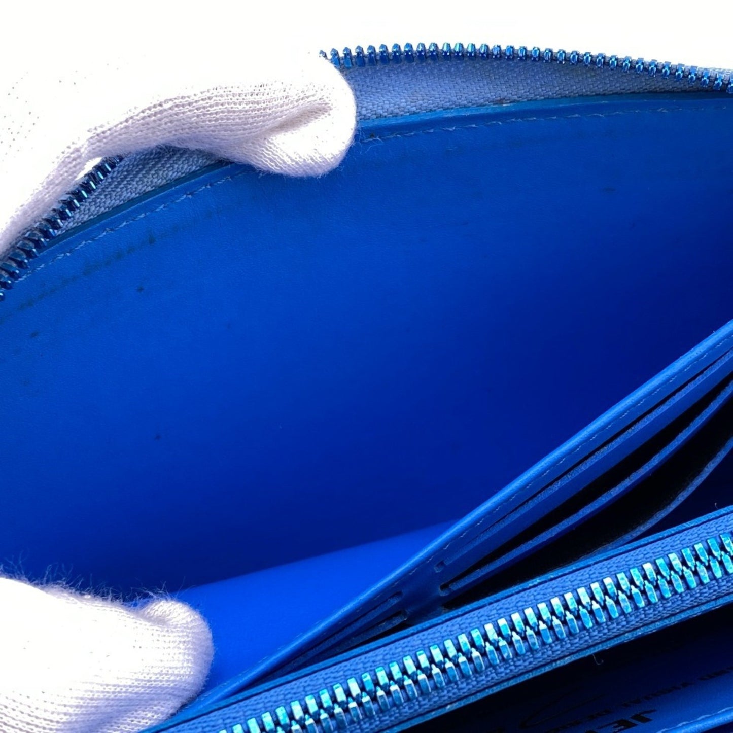 Louis Vuitton Zippy wallet, Blue, Leather, wallet