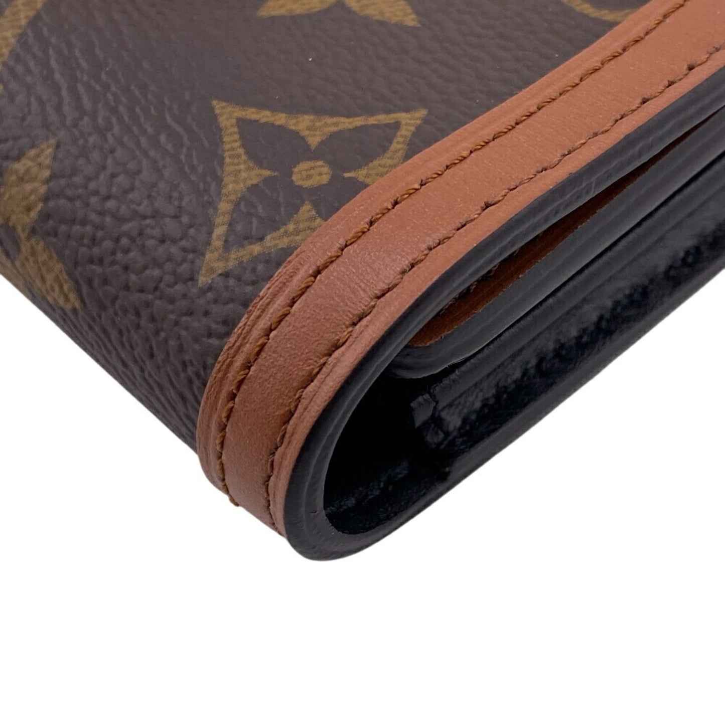 Louis Vuitton Sarah, Brown, Canvas, wallet